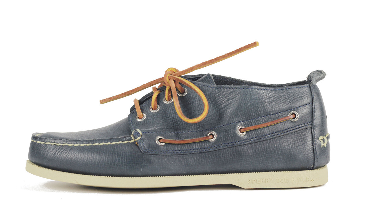 SPERRY AUTHENTIC ORIGINAL BLUE SUEDE 4-EYE‎ LACE-UP CHUKKA BOOTS (SIZE 9) Authentic Original™ 2-Eye Boat Shoe Dark blue | Sperry main image 4
