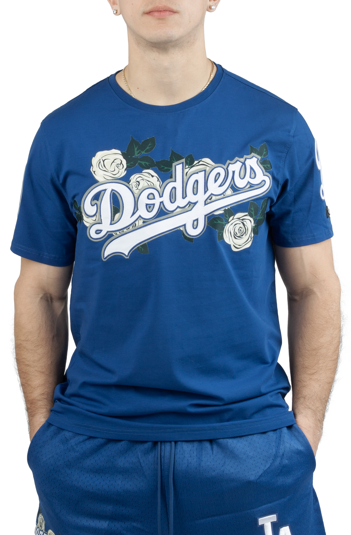 Pro Standard Dodgers Mexico Wordmark Tee - Mens S / Blue