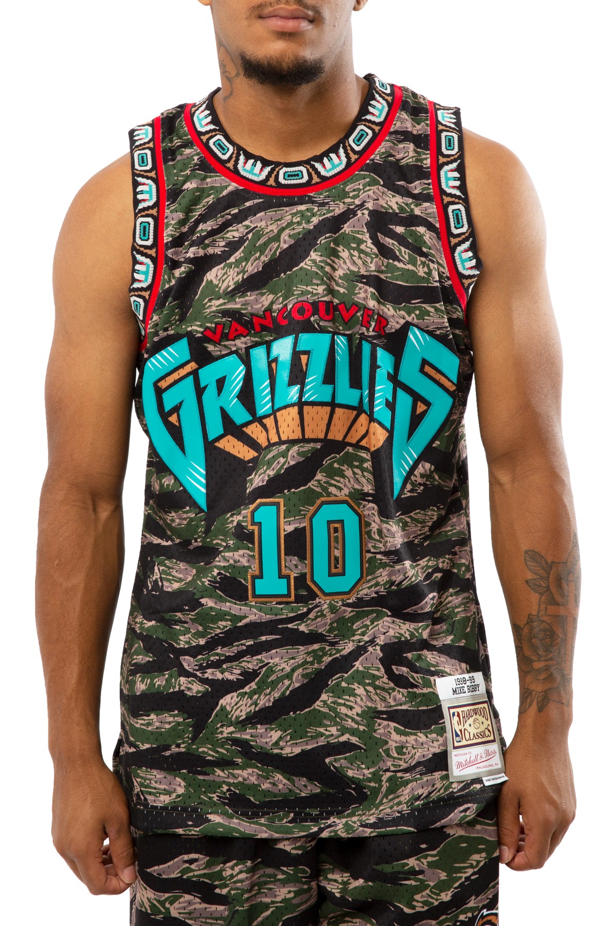 Mitchell & Ness Team Marble Swingman Mike Bibby Vancouver Grizzlies 1998-99 Jersey