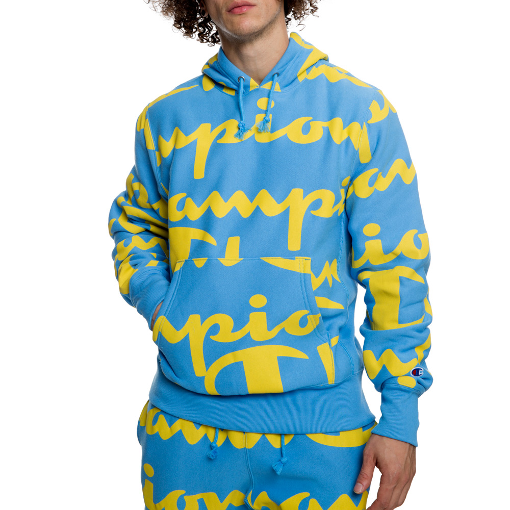 CHAMPION REVERSE WEAVE ALL-OVER LOGO HOODIE S2974 11567 CW08 LBG