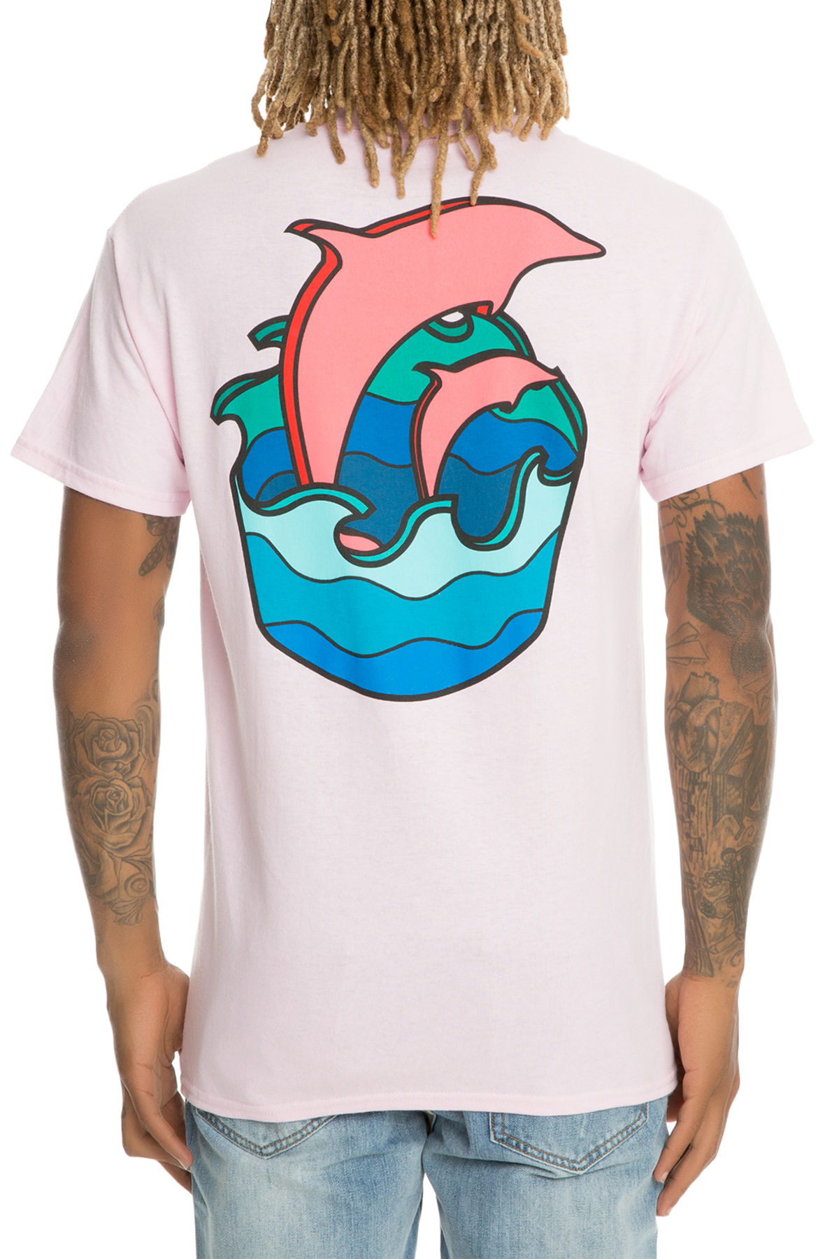 【COSYHARU】Wave Pleats Tee PINK DOLPHIN The Rip Curl Waves Tee in PS21711RCPI-PNK - Shiekh