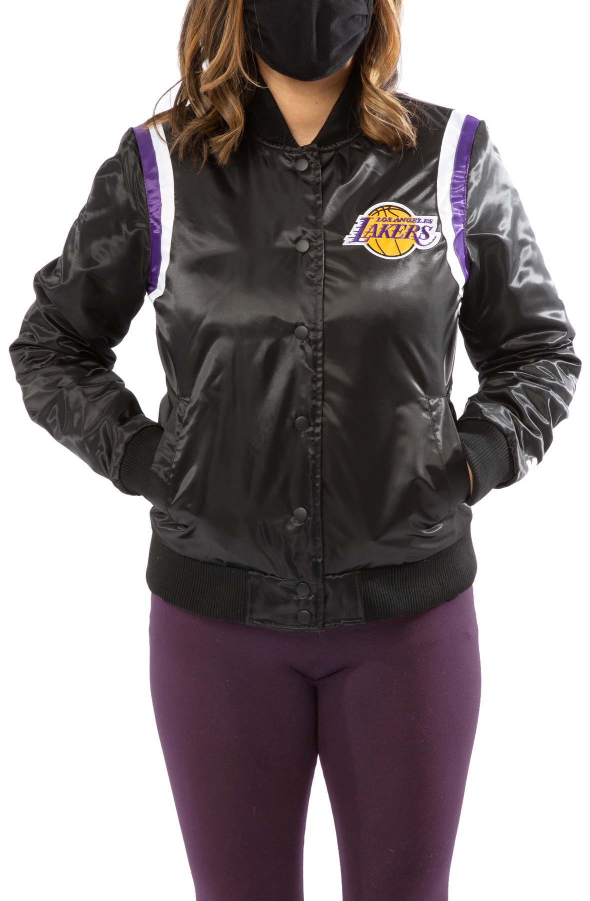 Women's Qore Purple Los Angeles Lakers Throwback Team Full-Zip Windbreaker  Jacket