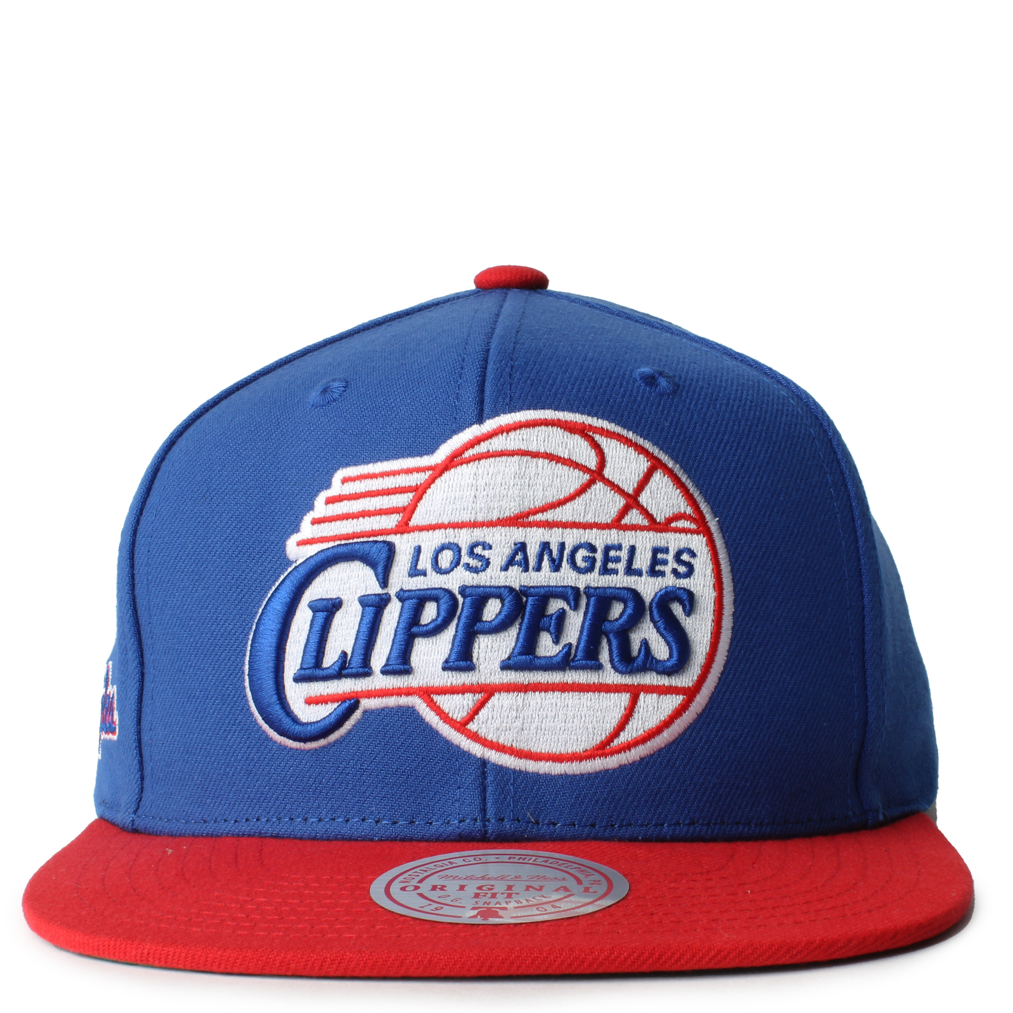 Bullets 2T BP-MESH Royal-Red Fitted Hat by Mitchell and Ness