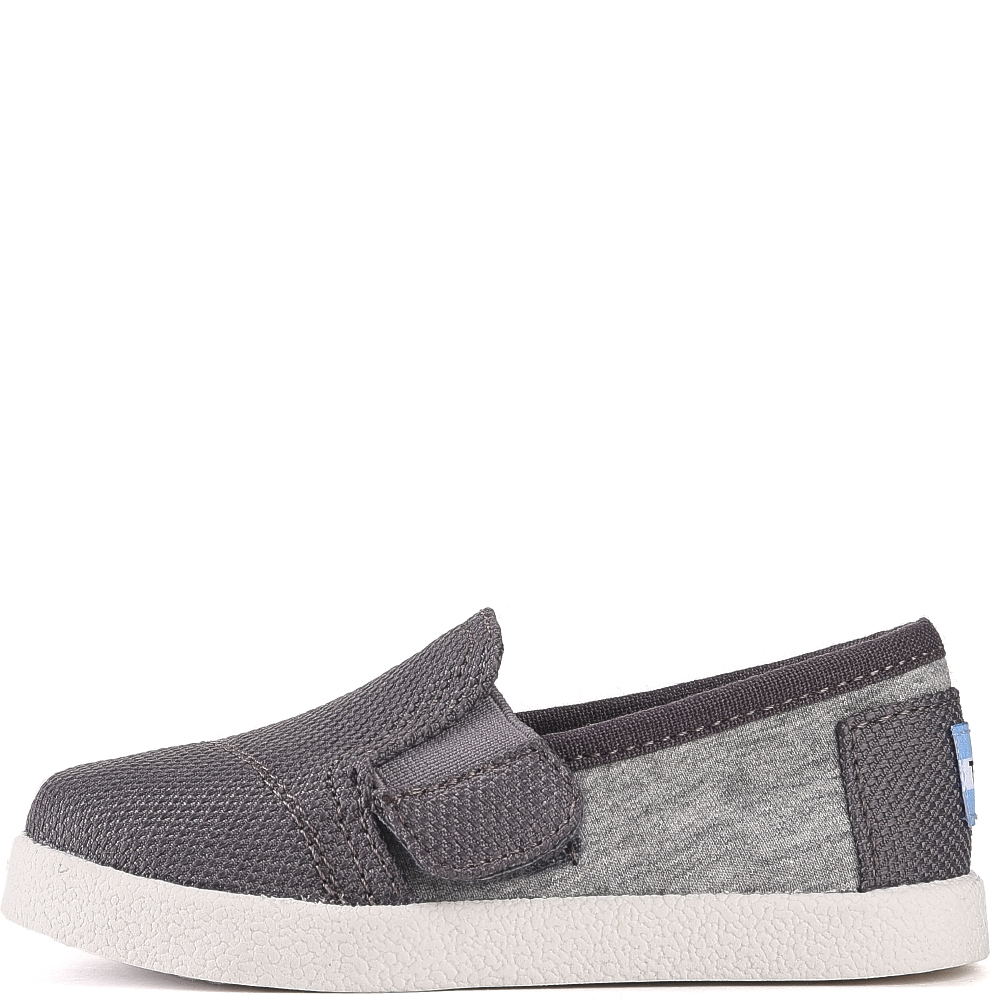 Tiny Toms: Avalon Grey Jersey/Mesh Flats Grey