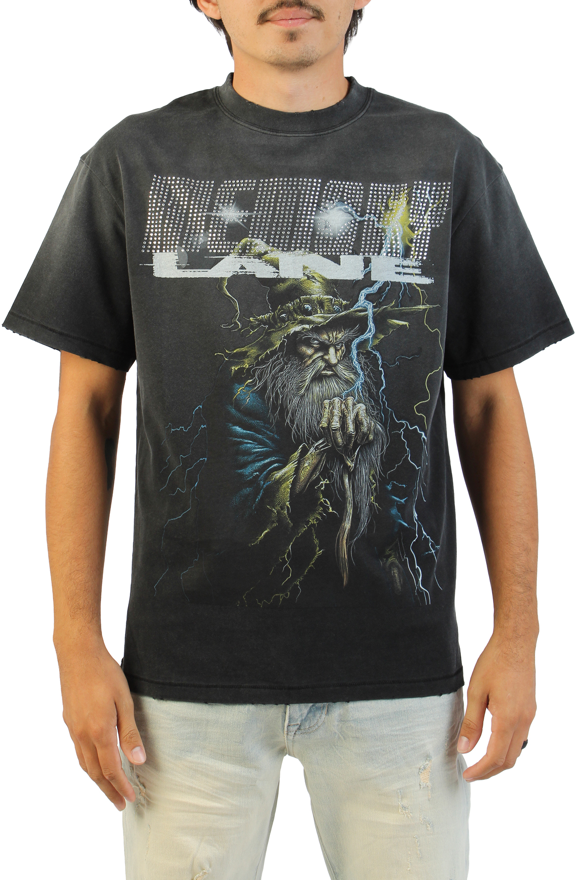 MEMORY LANE Grendel Wizard T-Shirt ML-SMU26-1005BLK - Shiekh