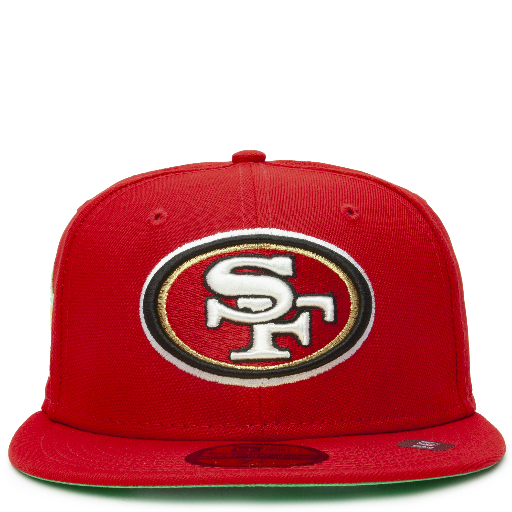 San Francisco Giants Red Metallic Gold New Era 59FIFTY Fitted Cap sz 8 hat  49ers