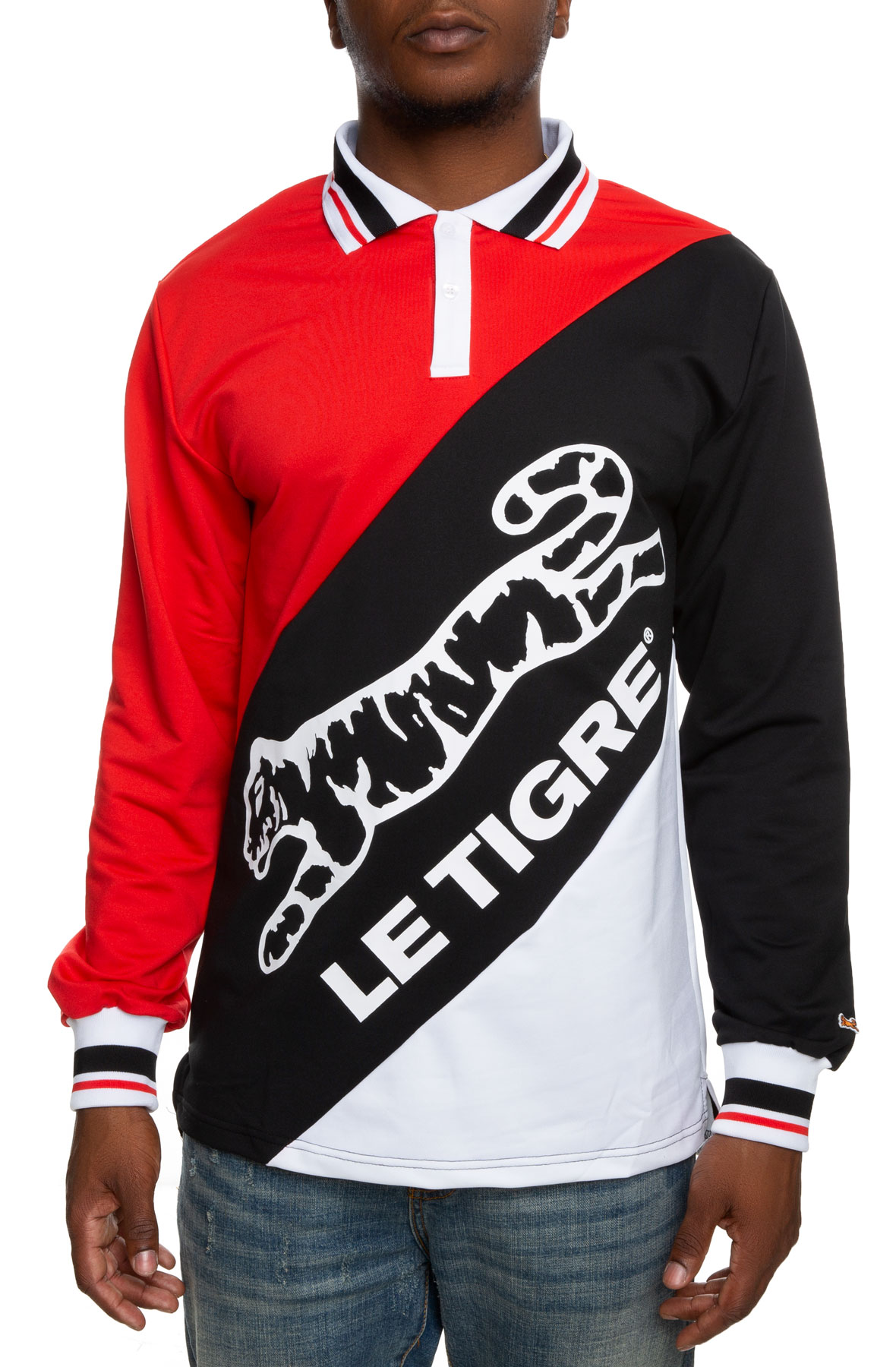春早割 LE TIGRE CORP. Beacon Rugby Shirt LT-226-RED - Shiekh ジャケット・アウター