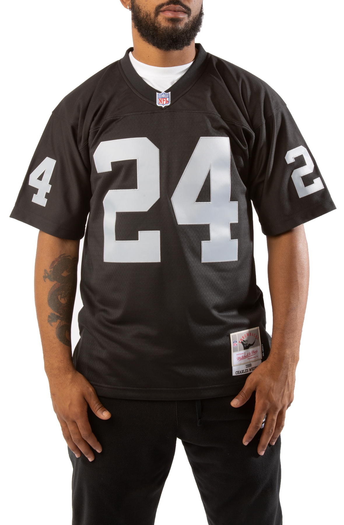 MITCHELL AND NESS Oakland Raiders 1998 Legacy Jersey Charles Woodson  LGJYCP18150-ORABLCK98CWO - Shiekh