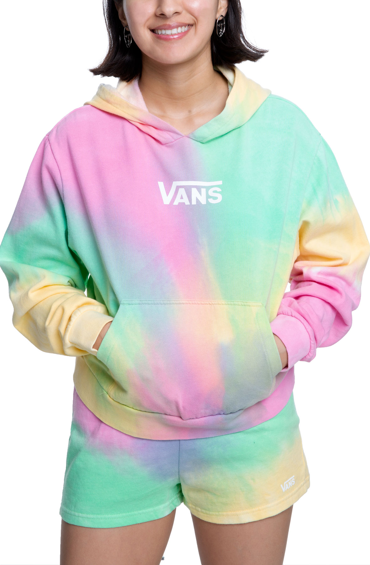 VANS Aura Crop Hoodie VN0A4DQJVDU Shiekh