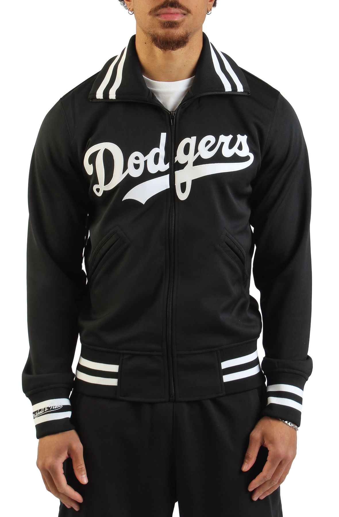 Los Angeles Dodgers ジャケット Lサイズ Dodgers LA Blue Satin Baseball Varsity Bomber Style Jacket All