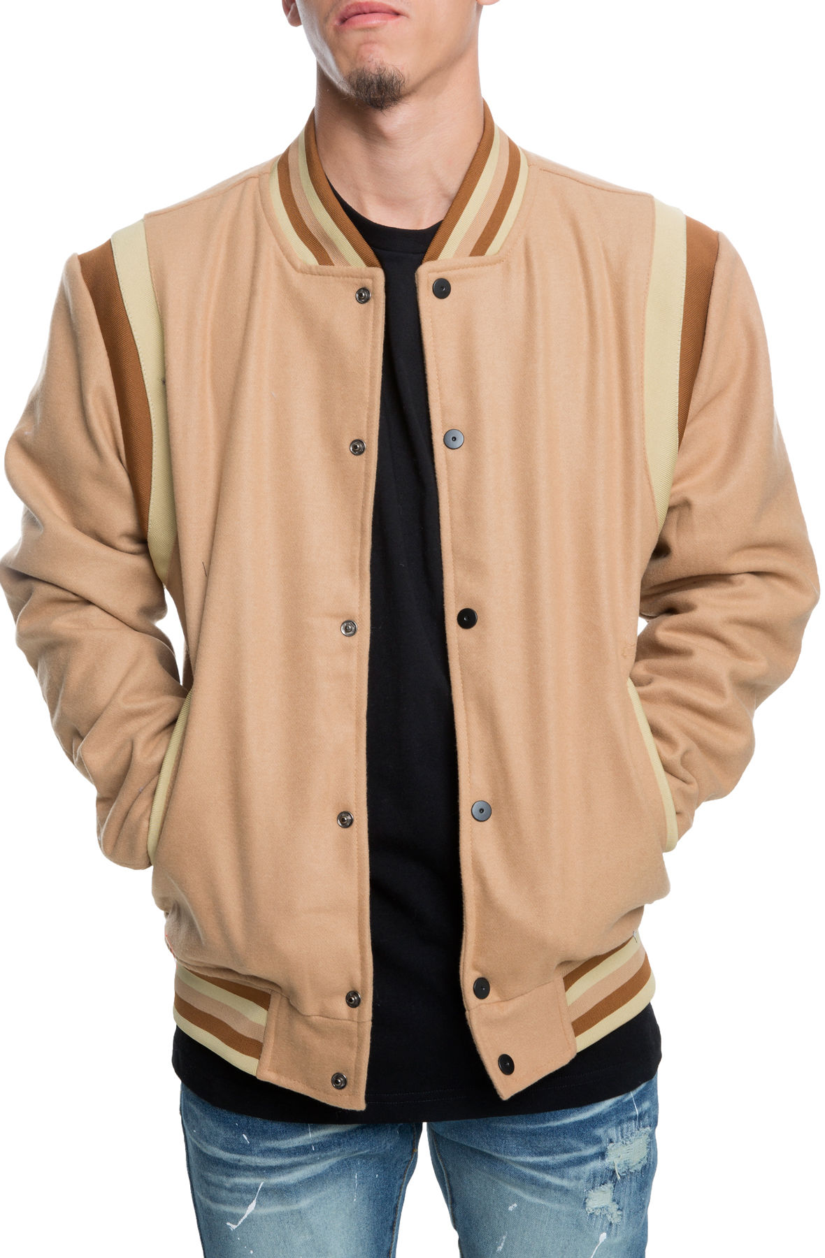 THE WESTLAKE VARSITY JACKET IN F9 37 T KHA
