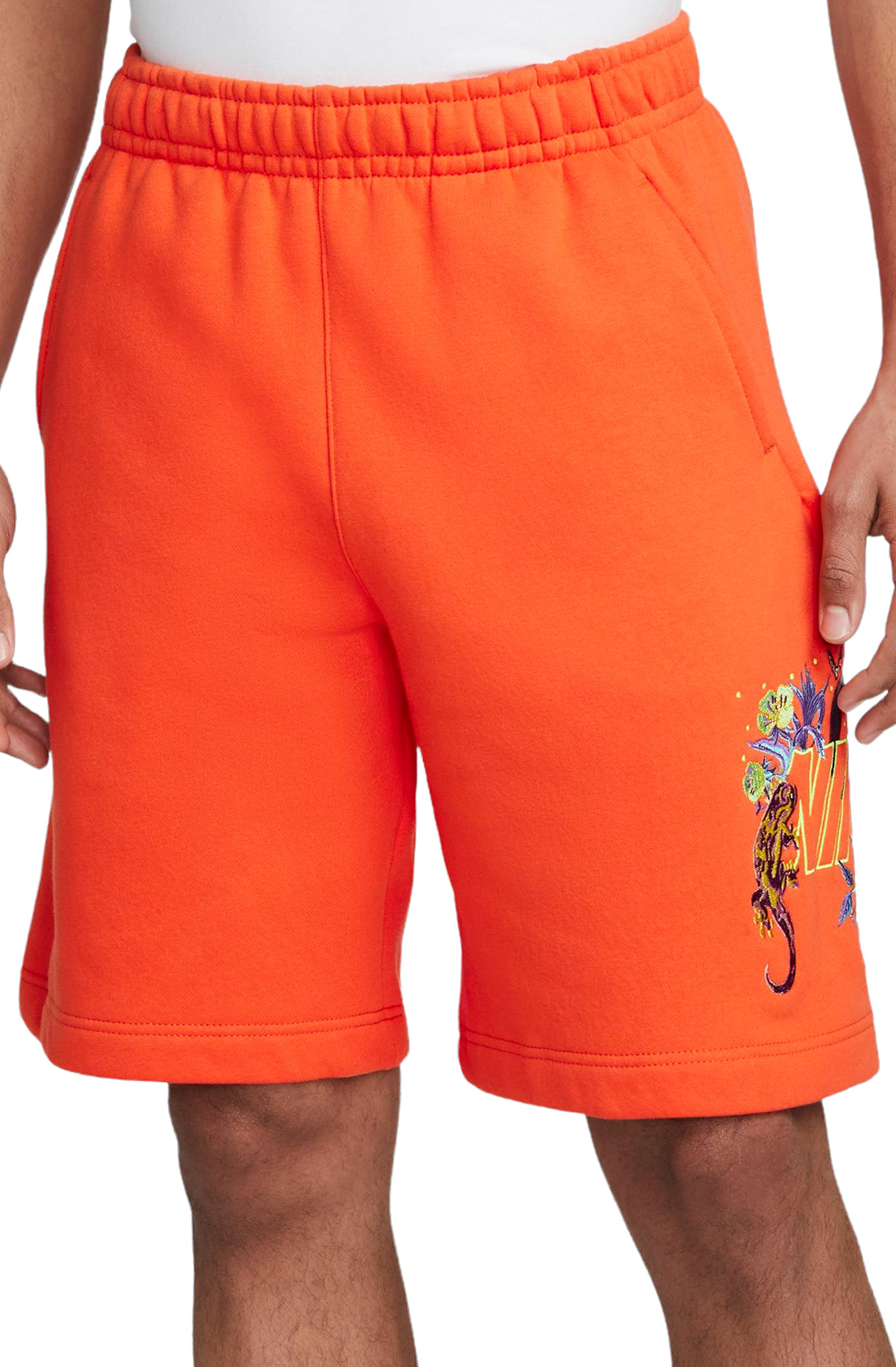 electro orange nike shorts