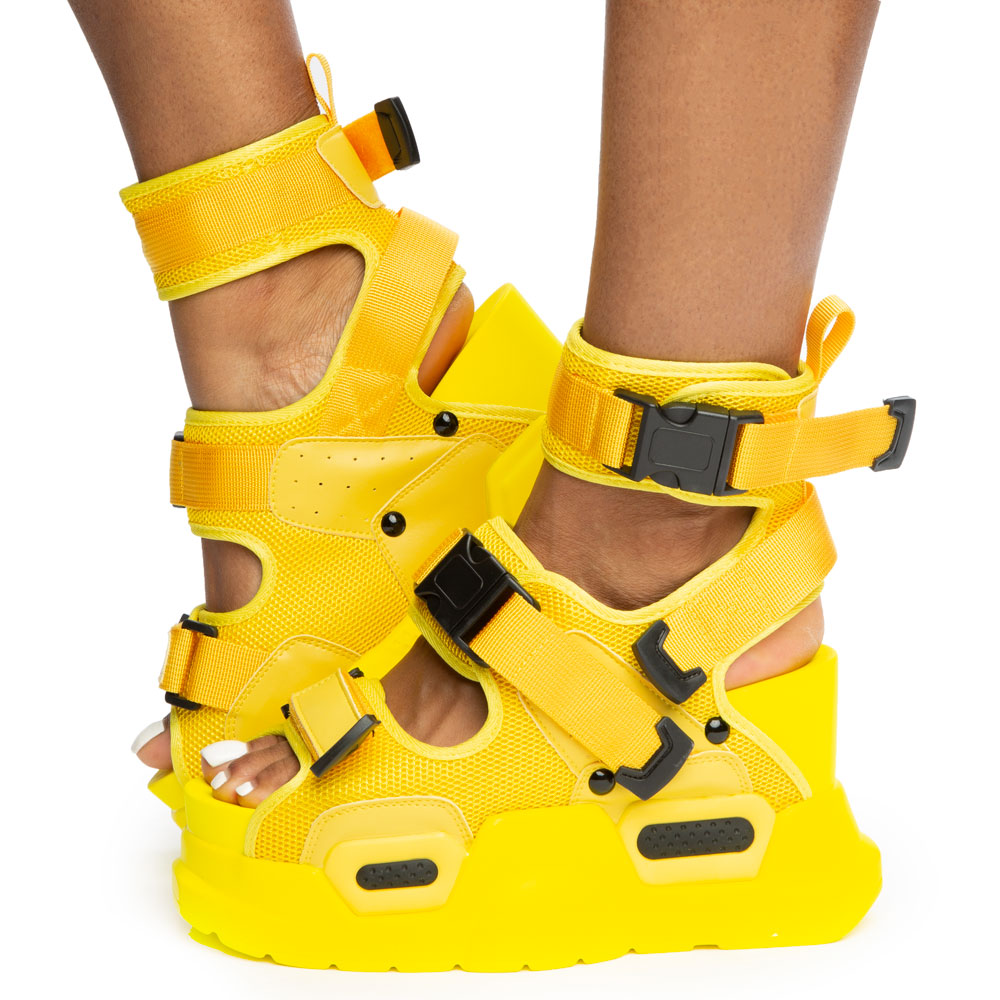 ANTHONY WANG Mulberry-01 Platform Sandals MULBERRY-01-YEL