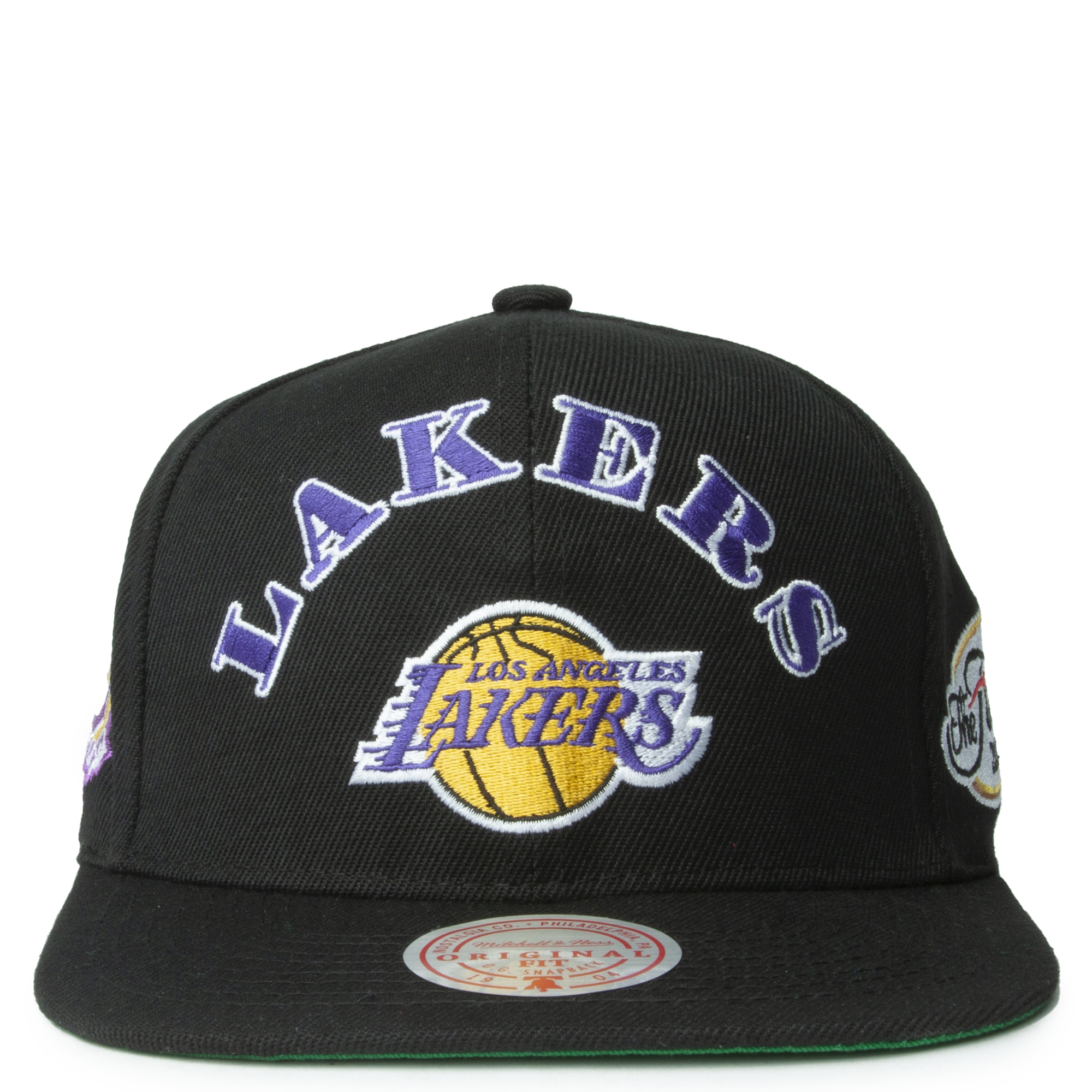 Mitchell and Ness Wool Solid LA Lakers Snapback - Black - New Star
