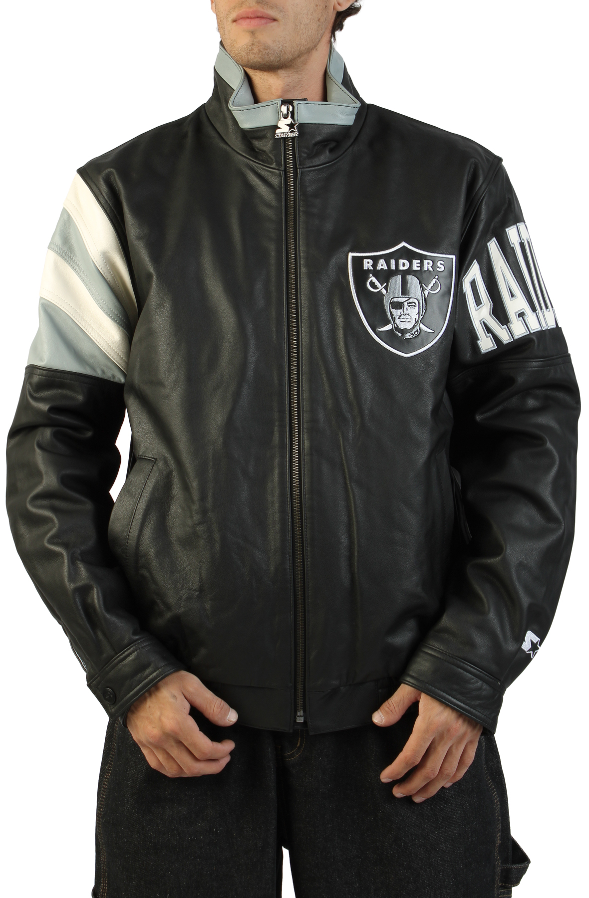 NFL RAIDERS レザー　ジャケット Mサイズ 7d88ef3a73317c3b2fbcd0d2d96fba