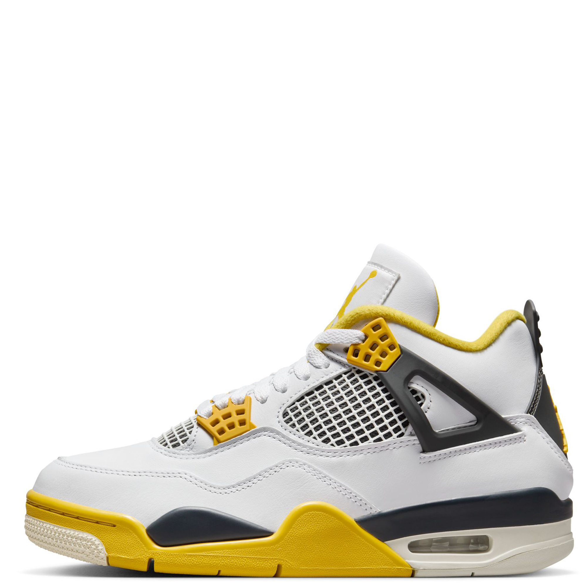 AIR JORDAN 4 RETRO AQ9129 101 - Women – White/Coconut Milk-vivid Sulfur