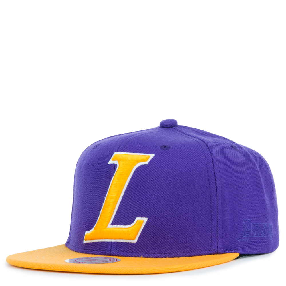 purple lakers snapback