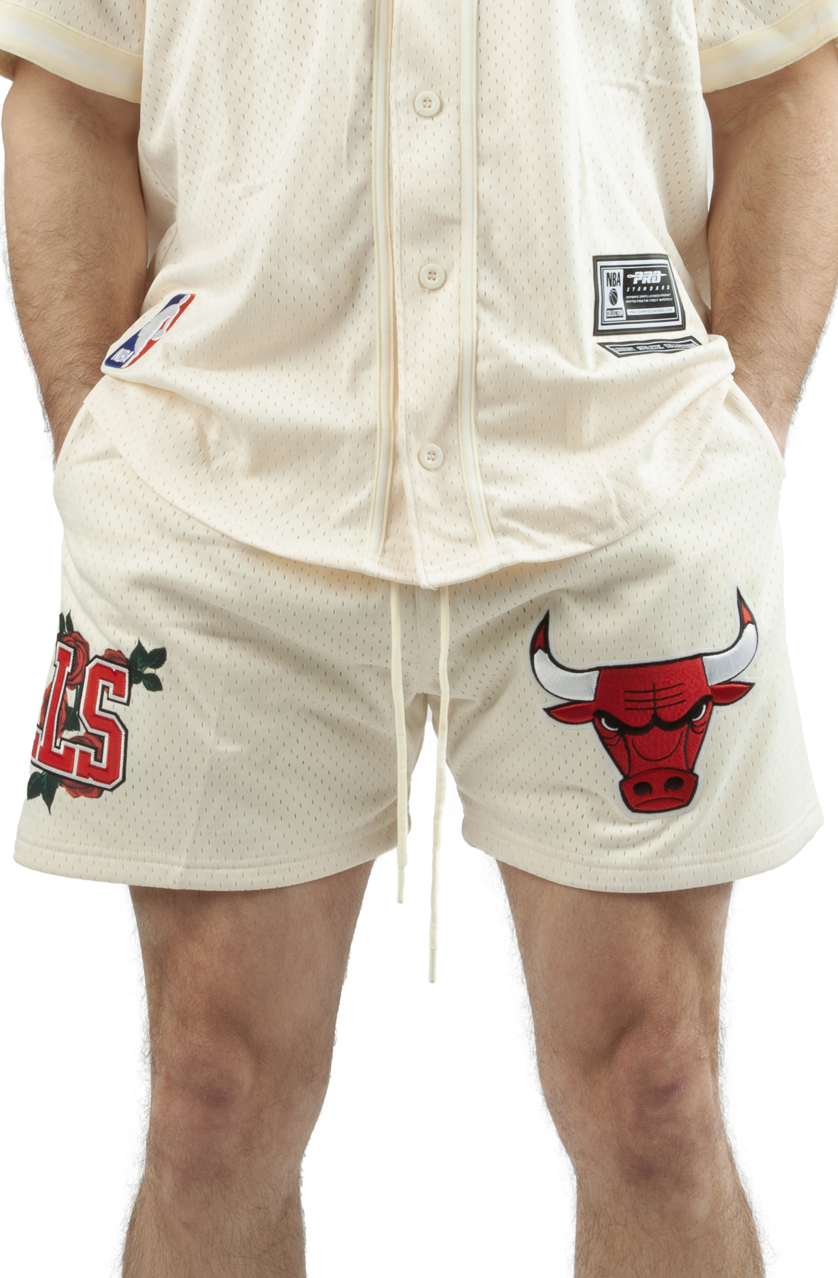 Pro Standard Boston Celtics Roses Mesh Logo Shorts