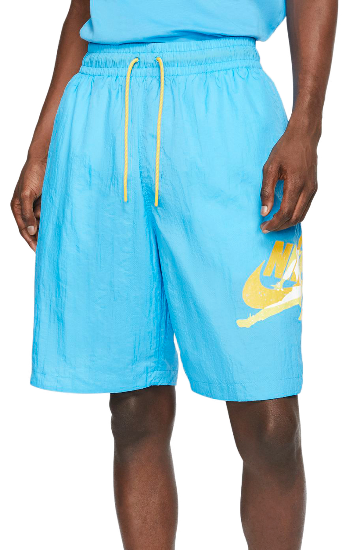 Jordan Men Jumpman Classics Shorts (Equator Blue / Amarillo / Equator Blue)