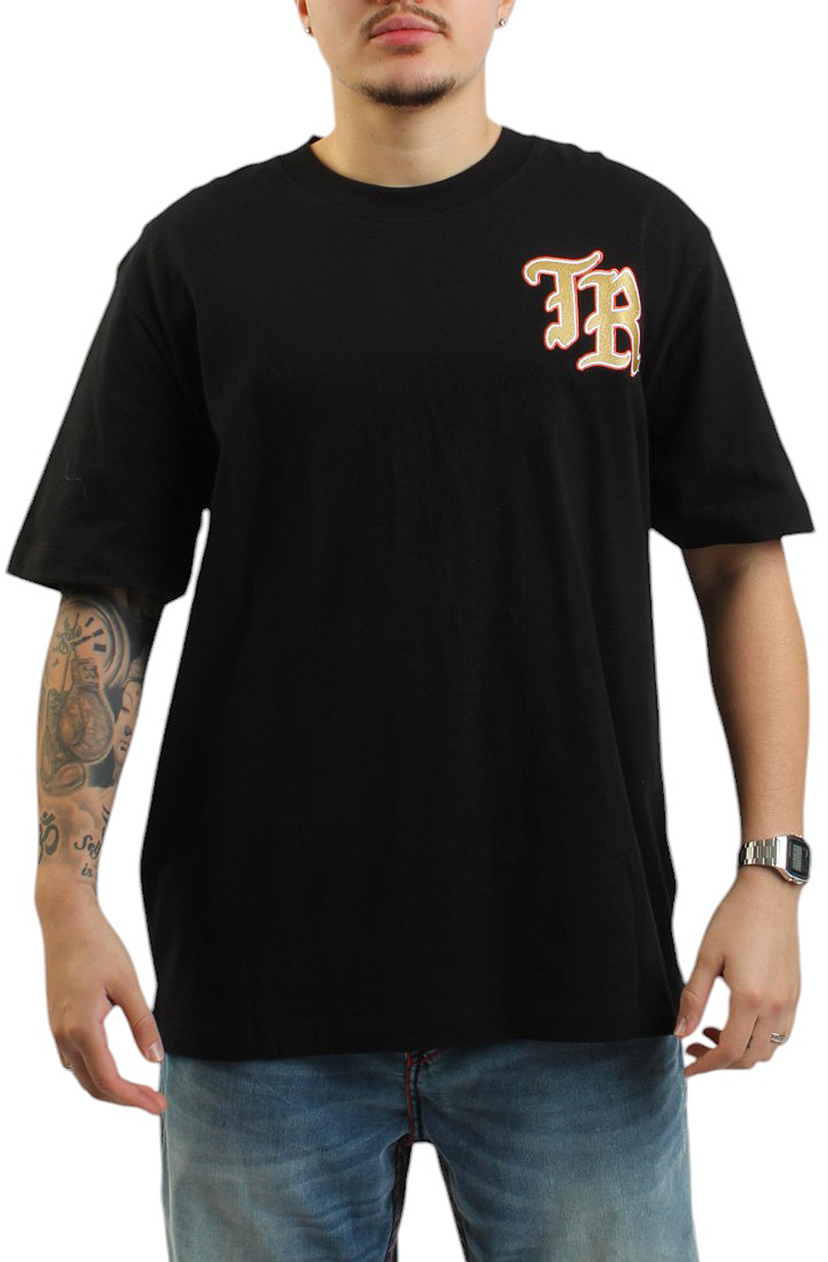 TRUE RELIGION Embroidered Logo Heavyweight T-Shirt 108889