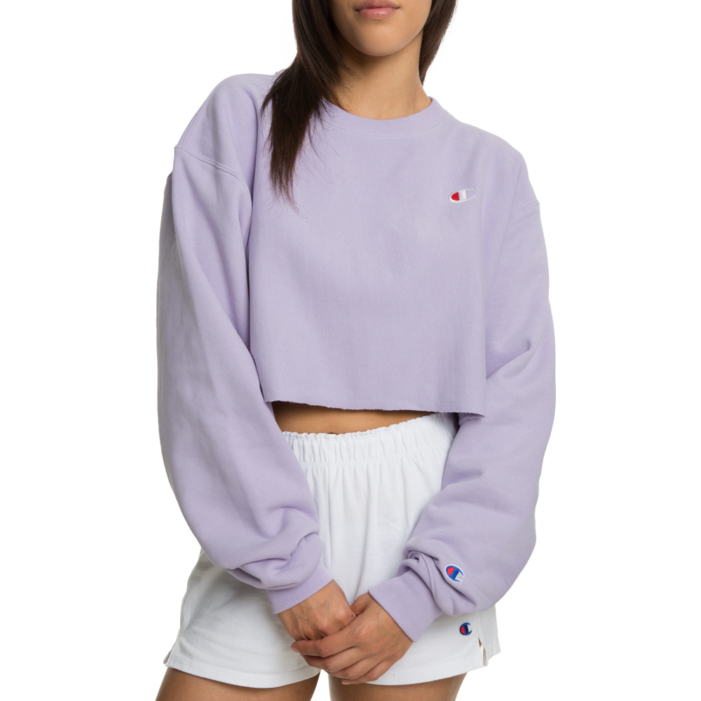 champion reverse weave cropped cut off crew