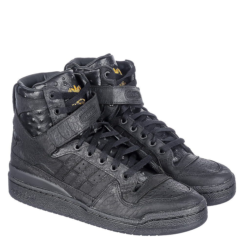 Adidas forum hi black deals
