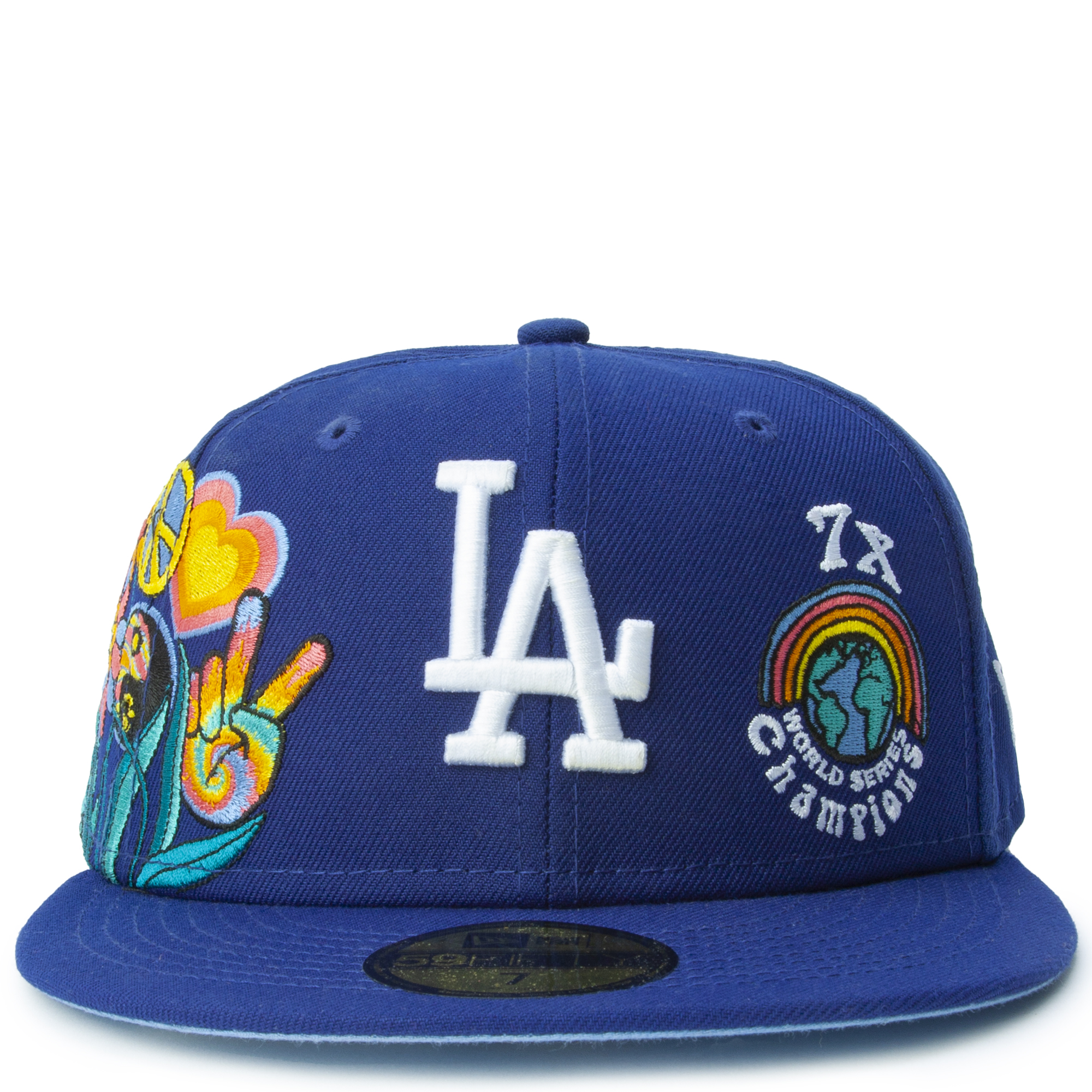  New Era LA Los Angeles Dodgers 59FIFTY Groovy 7X World