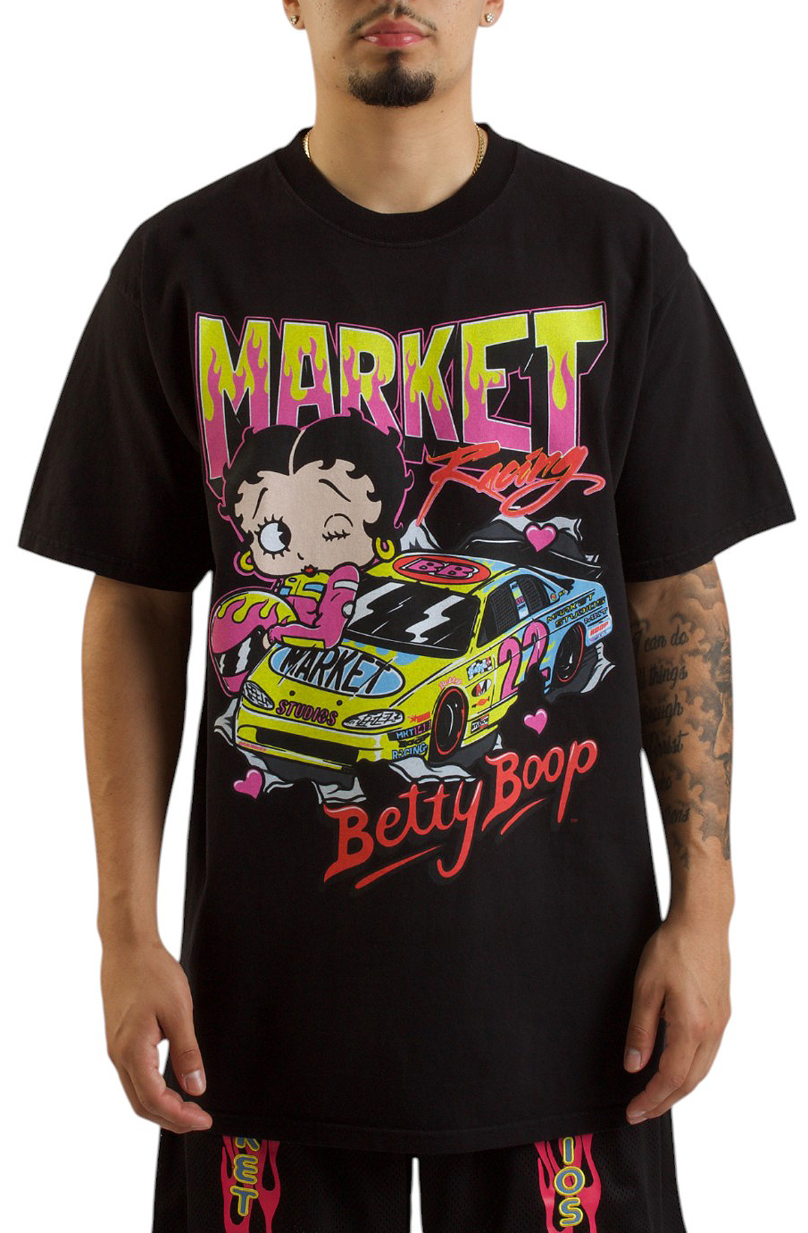 Tシャツ・カットソー ULKIN CANVAS Betty Boop Original Tight Ringer Short Sleeve N MUSINSA | ULKIN CANVAS Betty Boop Original Tight Ringer
