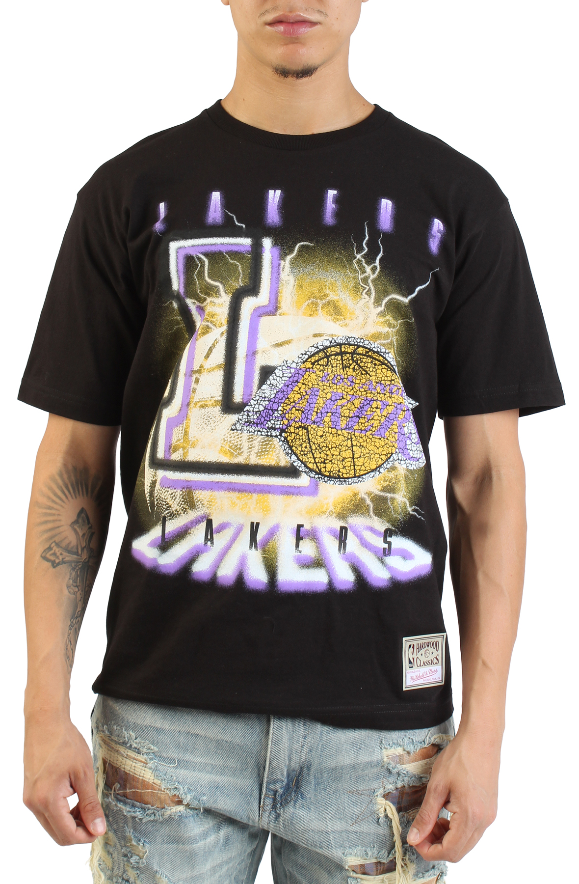 MITCHELL AND NESS NBA Los Angeles Lakers Static T-Shirt TP12375