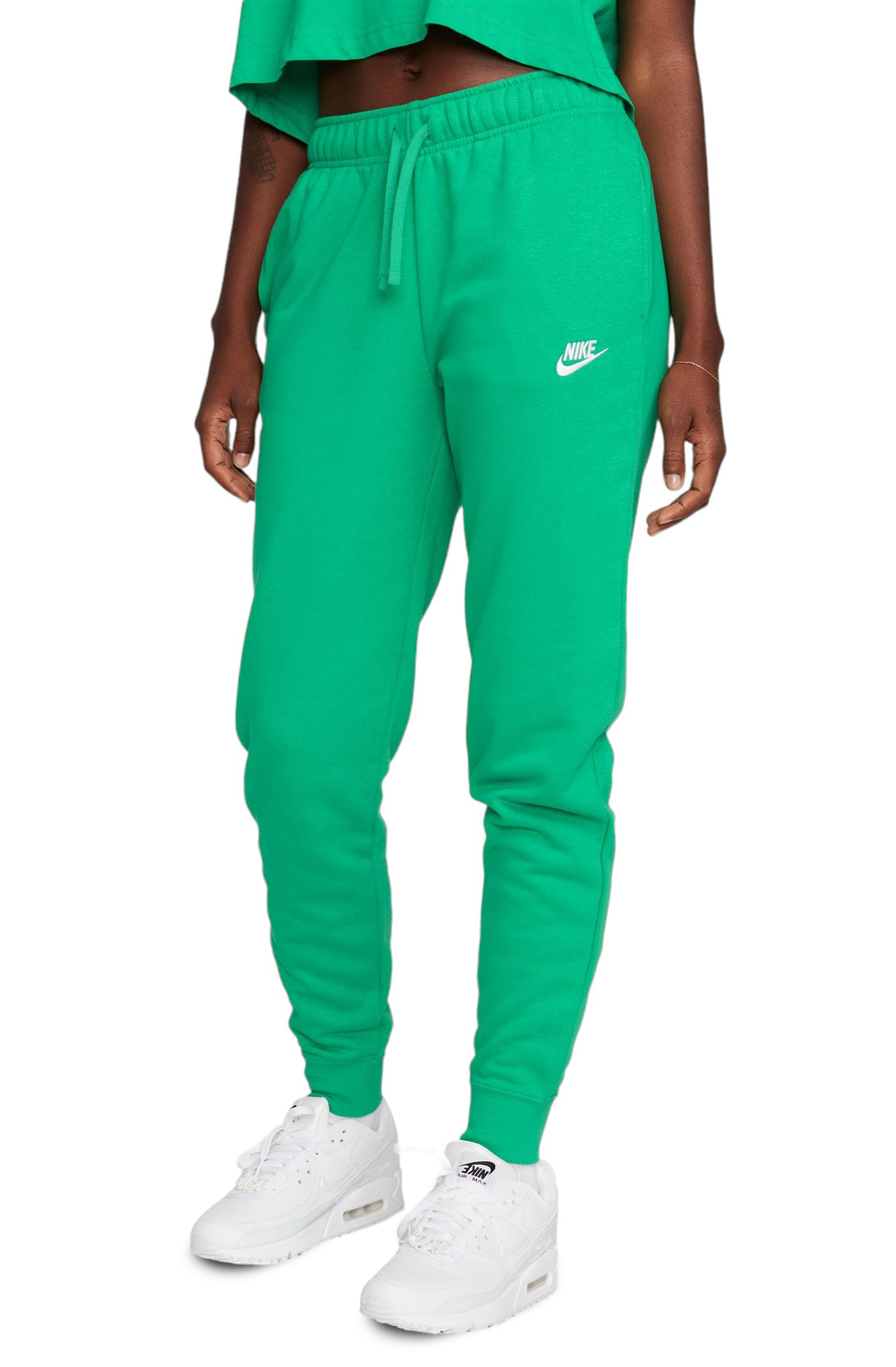 Nike green joggers best sale