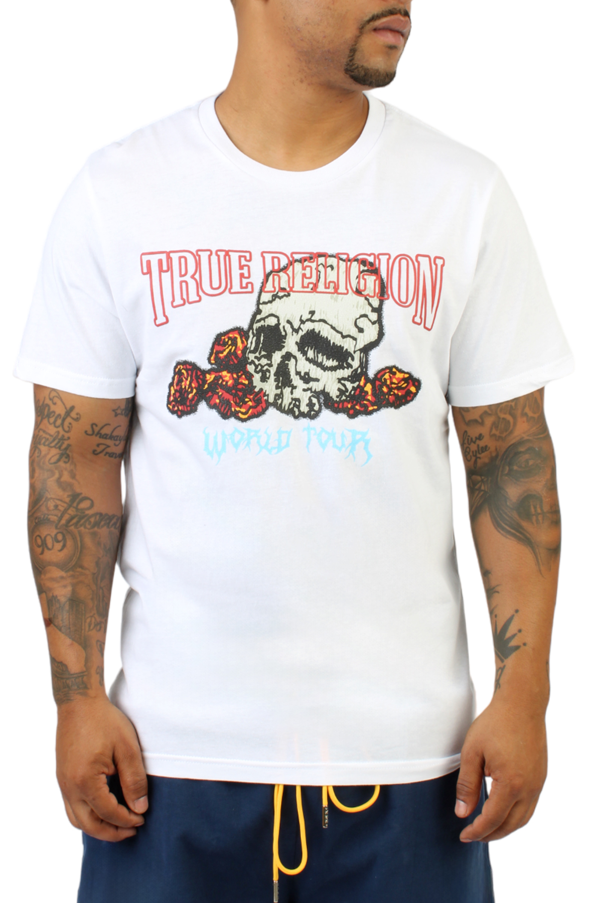 Tシャツ・カットソー True Religion TR O.G T-Shirt White/Black True Religion TR O.G T-Shirt White/Black (TRUE RELIGION/T