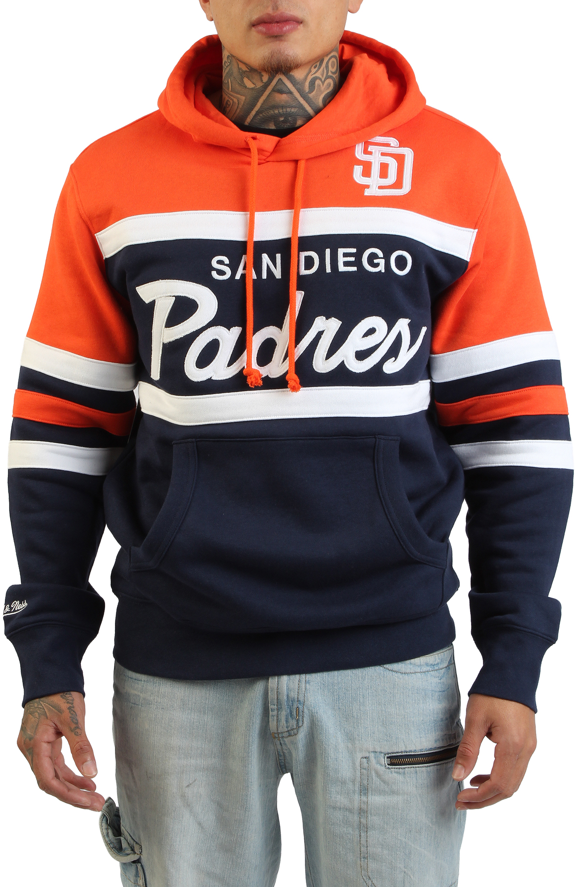 MITCHELL AND NESS MLB San Diego Padres Head Coach Pullover Hoodie