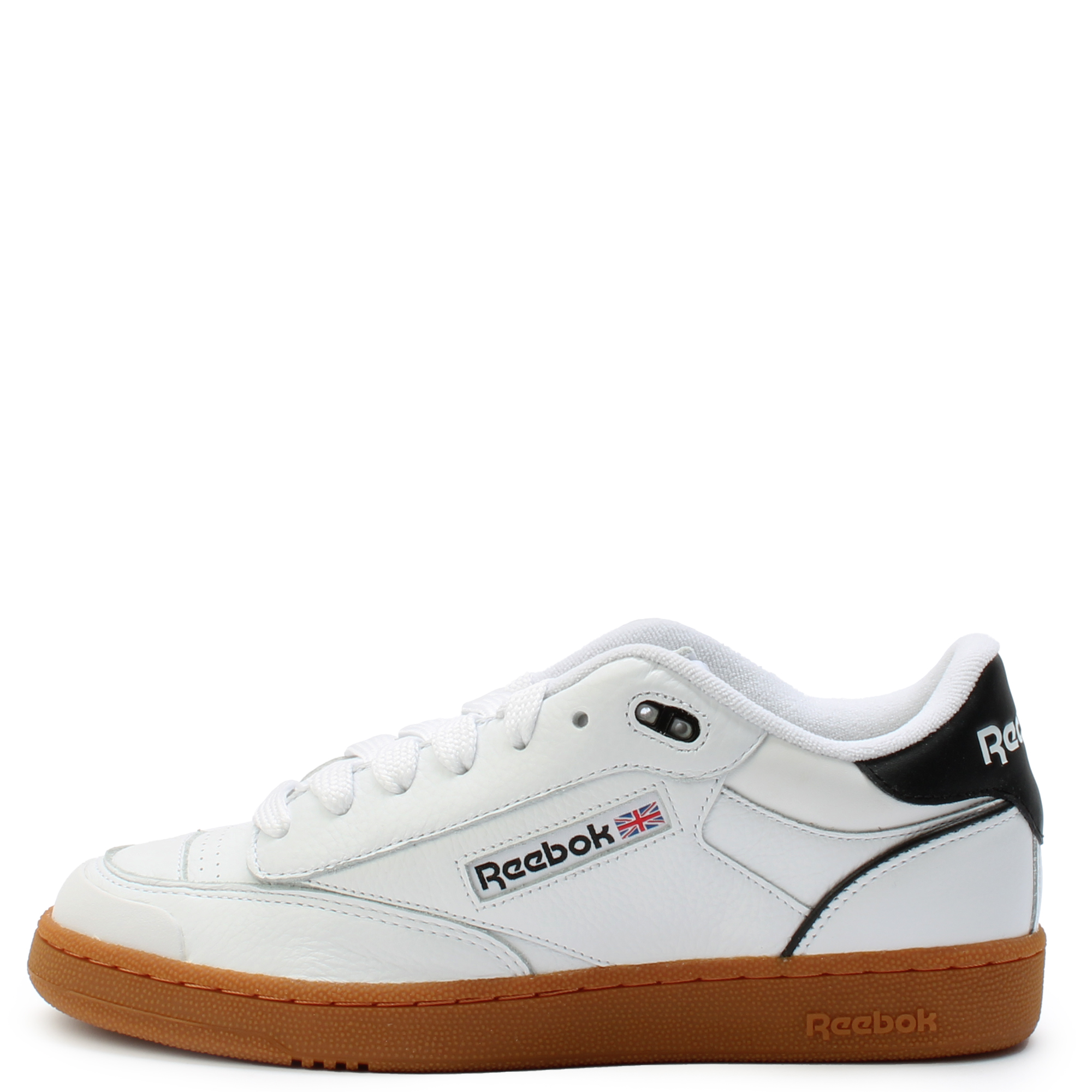  Reebok Unisex Club C Bulc Sneaker, White/Black/Gum, 3.5 US Men