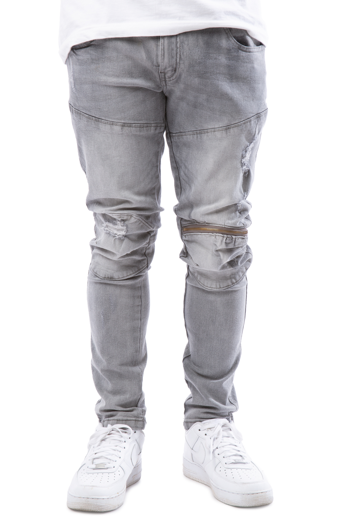 moto jeans with zippers