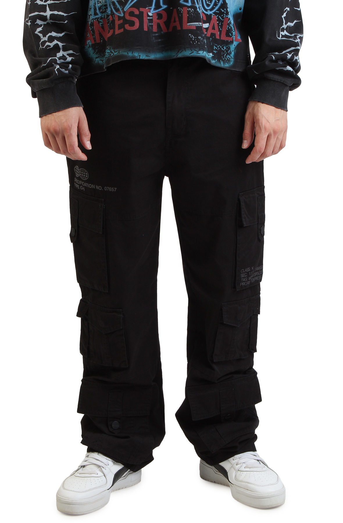 SMOKE RISE Multi Cargo Pant JP25539SK-BLK - Shiekh
