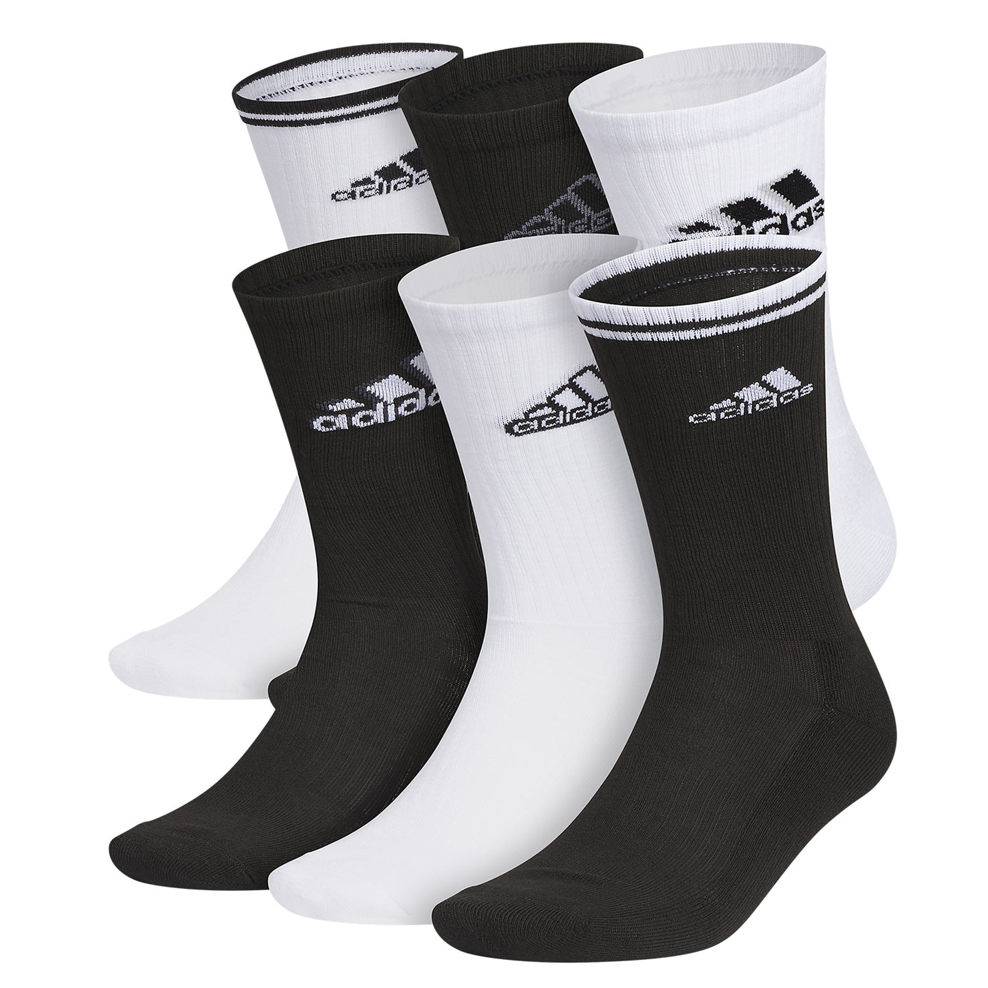 ADIDAS Men's Cushioned Crew Socks 6 Pairs 5158362A - Shiekh