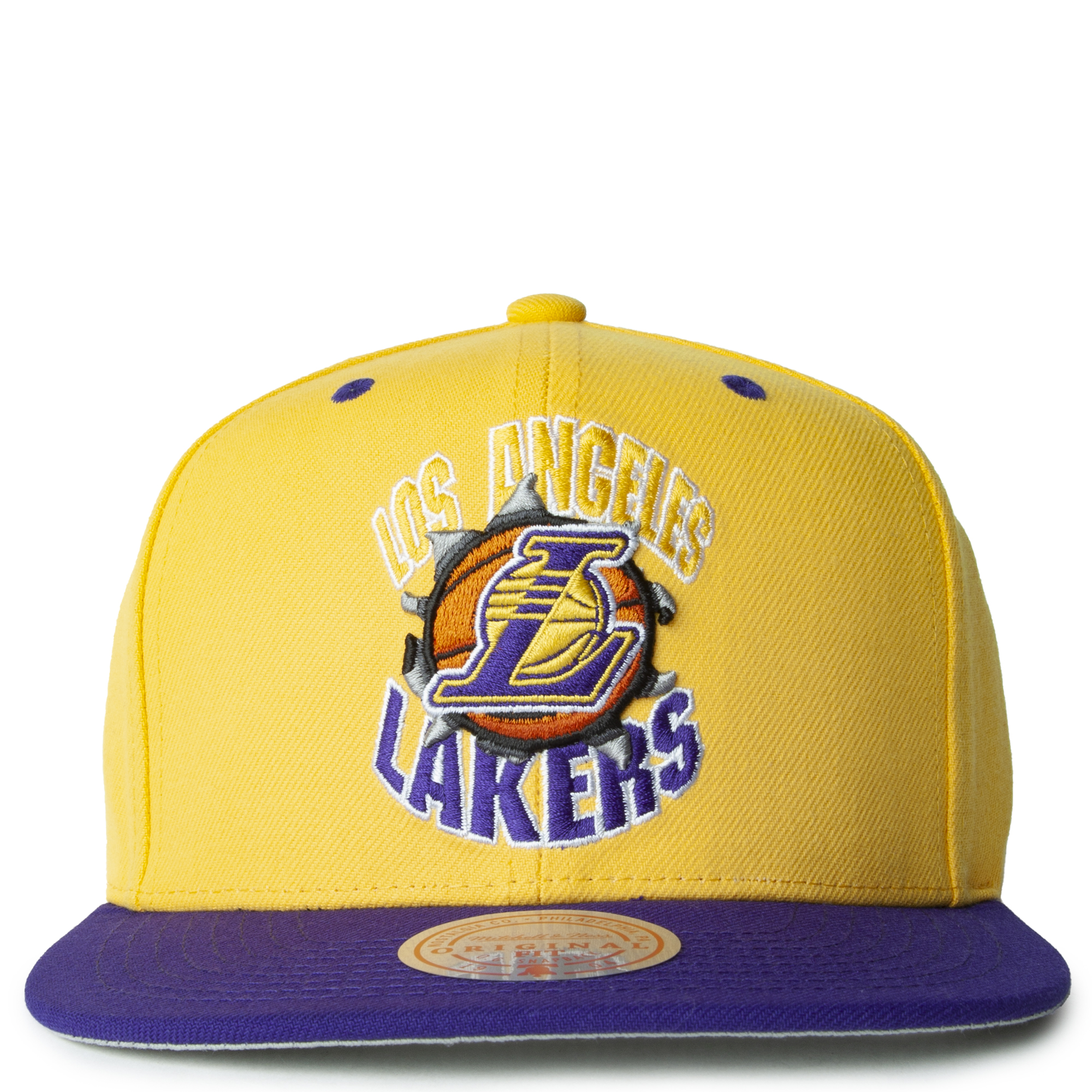 Caps Mitchell & Ness 10 NBA Champs Snapback Hwc Lakers Black