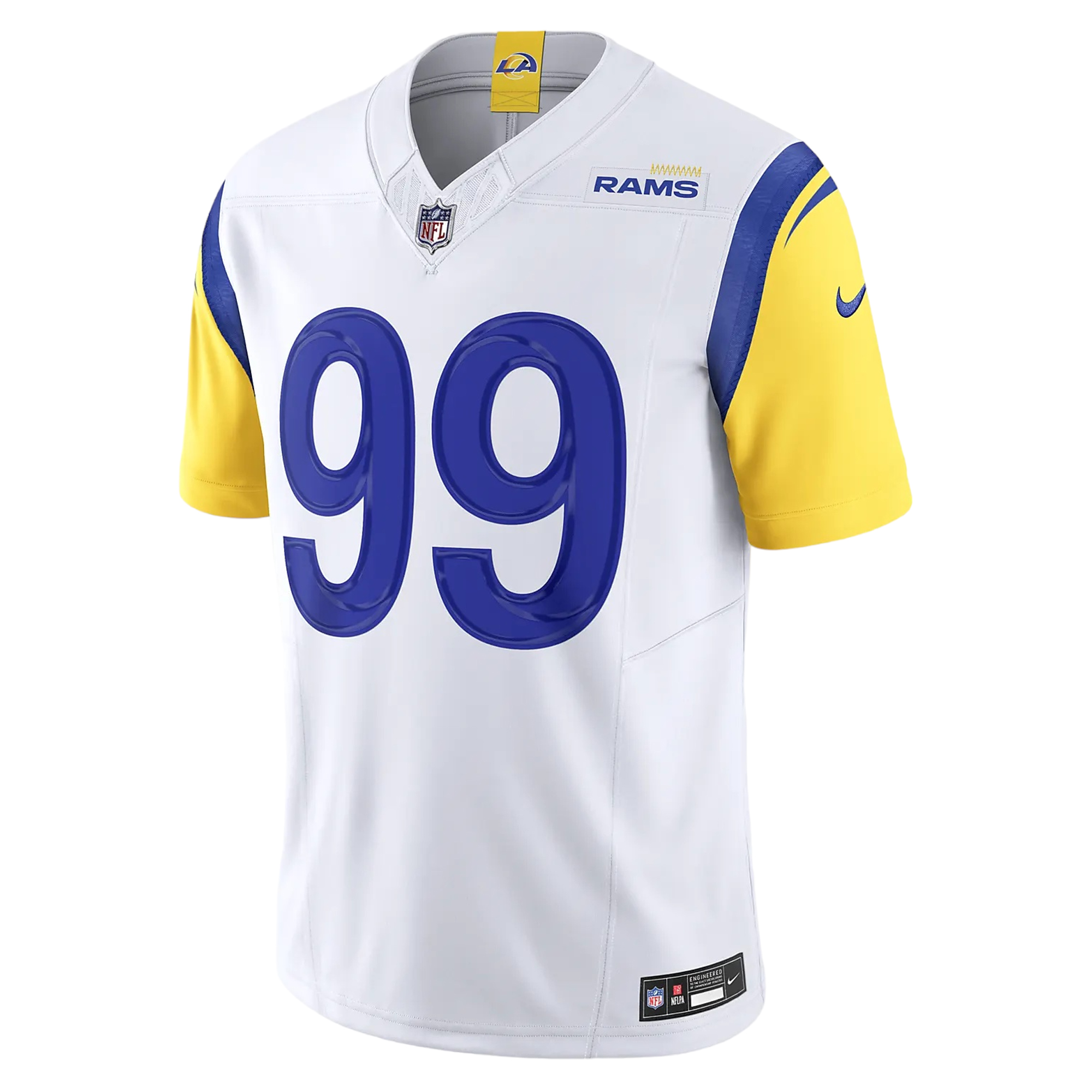 Los Angeles Rams Fashion Nike Women's NFL Top in White, Size: 2XL | 017O01TO95-06B