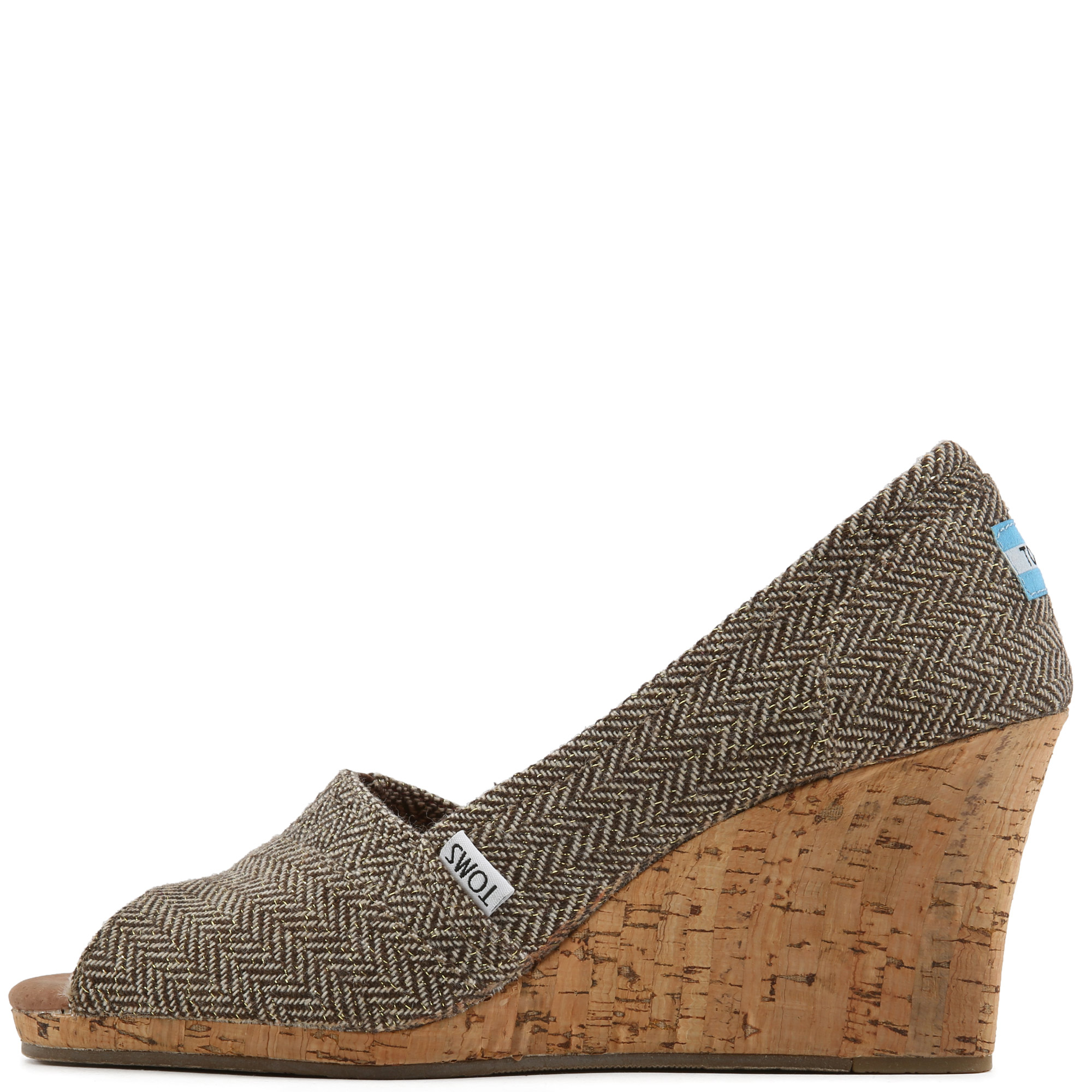 toms herringbone wedge