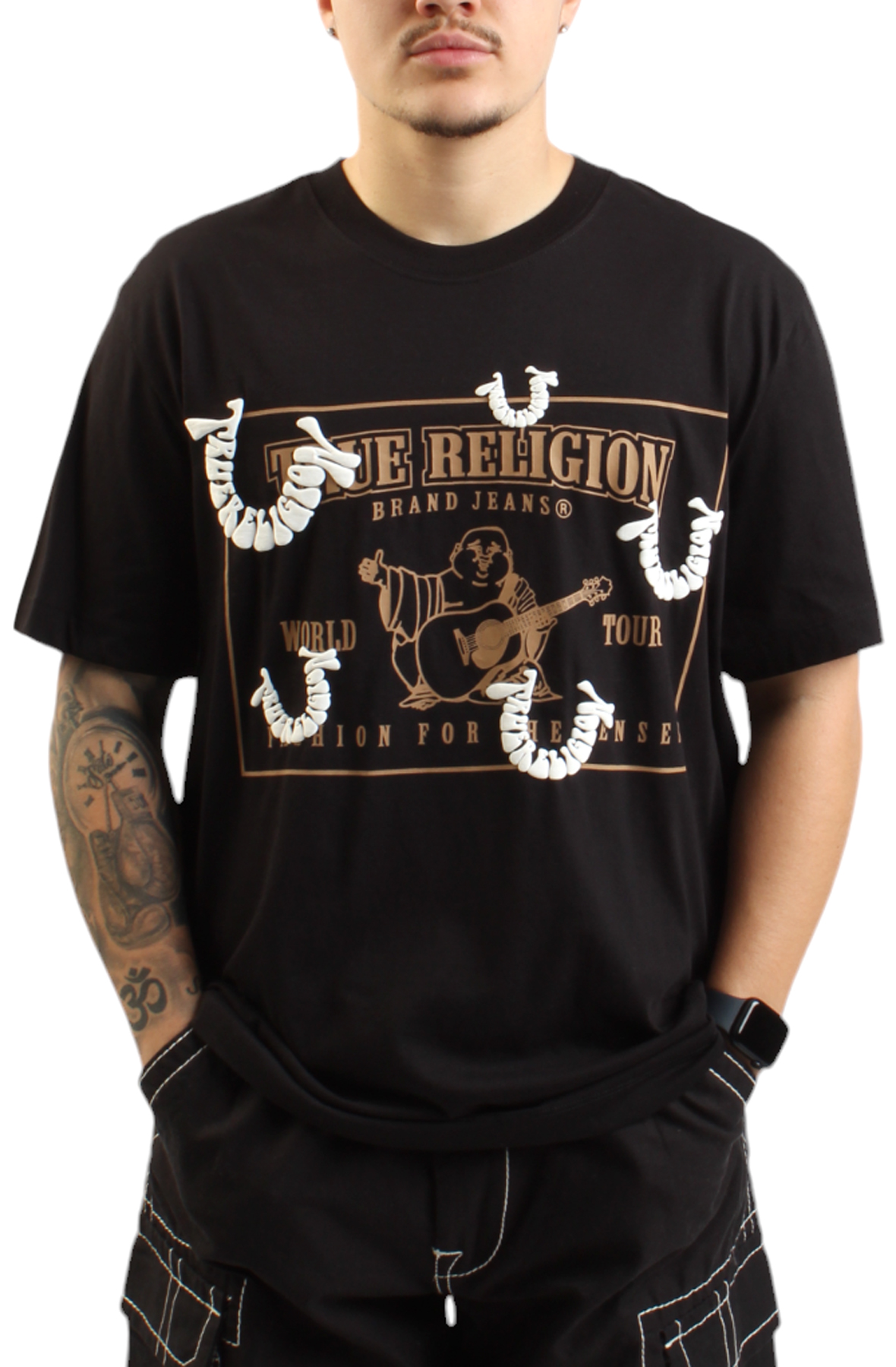 True religion double fashion puff tee