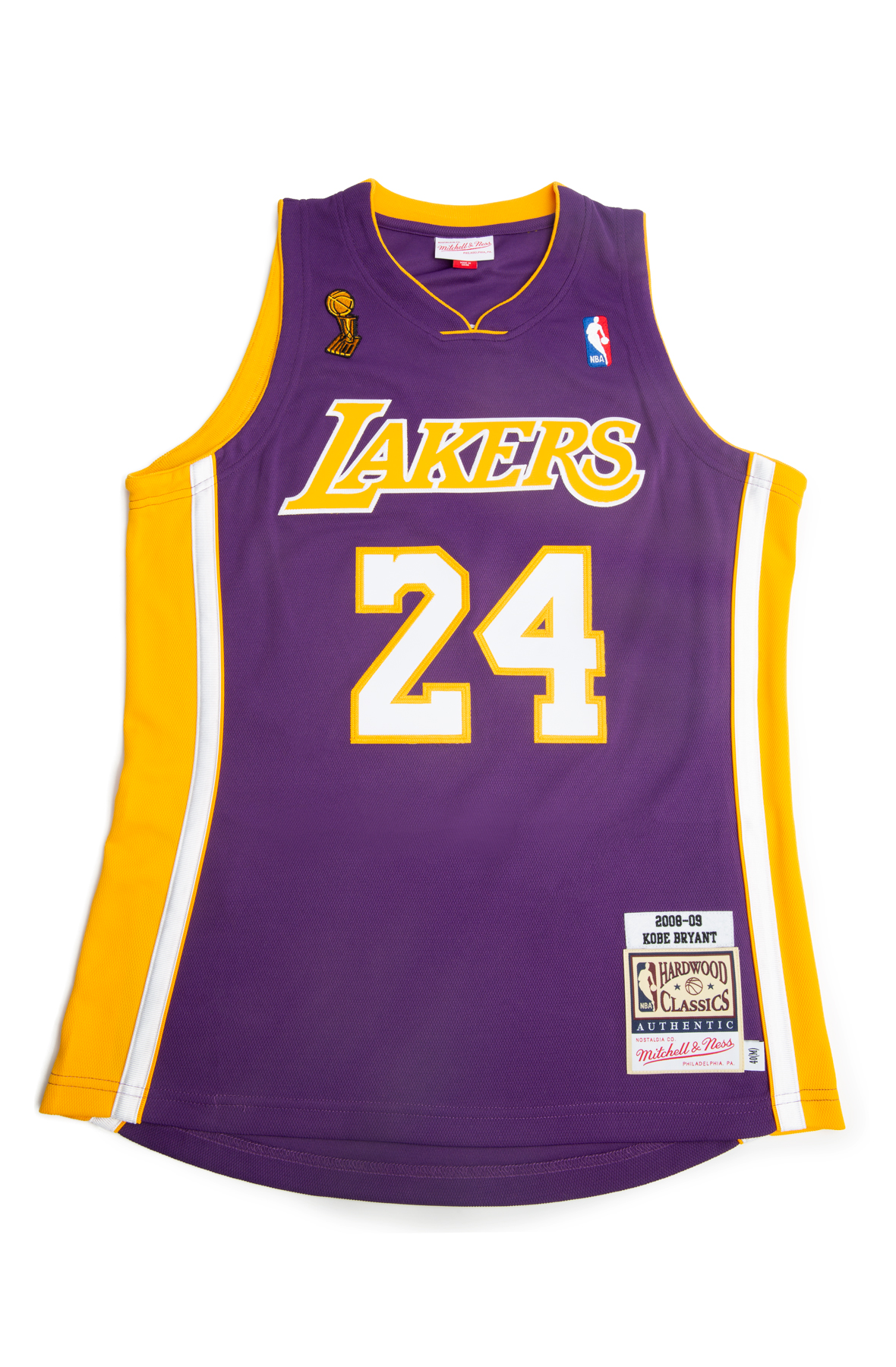 LOS ANGELES LAKERS KOBE BRYANT 2008-09 ROAD FINALS AUTHENTIC JERSEY