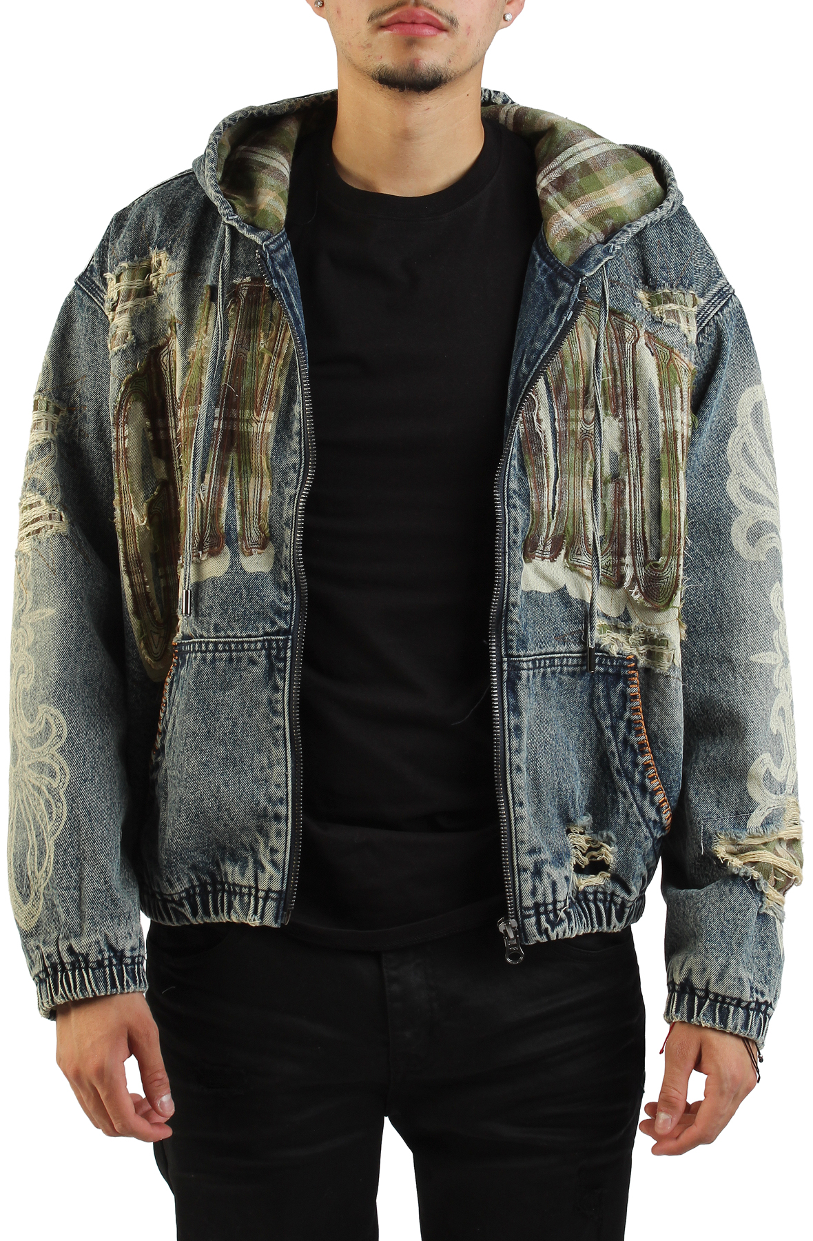 SMOKE RISE Grandeur Canvas Hood Jacket JJ25644SK-FORD - Shiekh