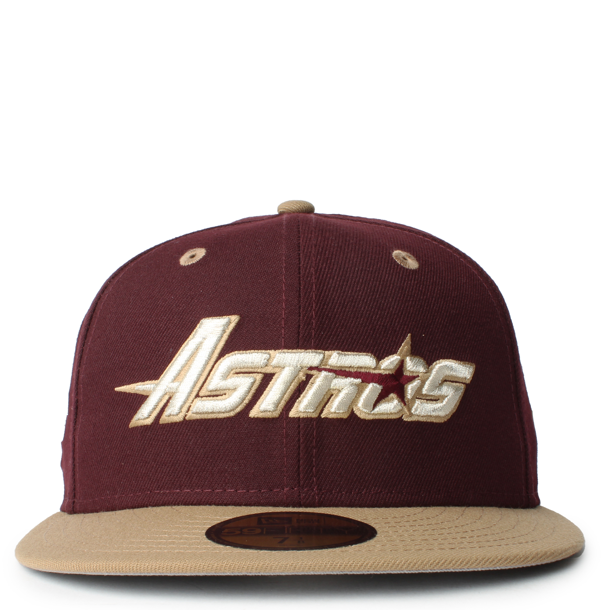 New Era Houston Astros 35 Years 59FIFTY Men's Fitted Hat Maroon-Baby Blue 70667634 (Size 7 5/8), Red
