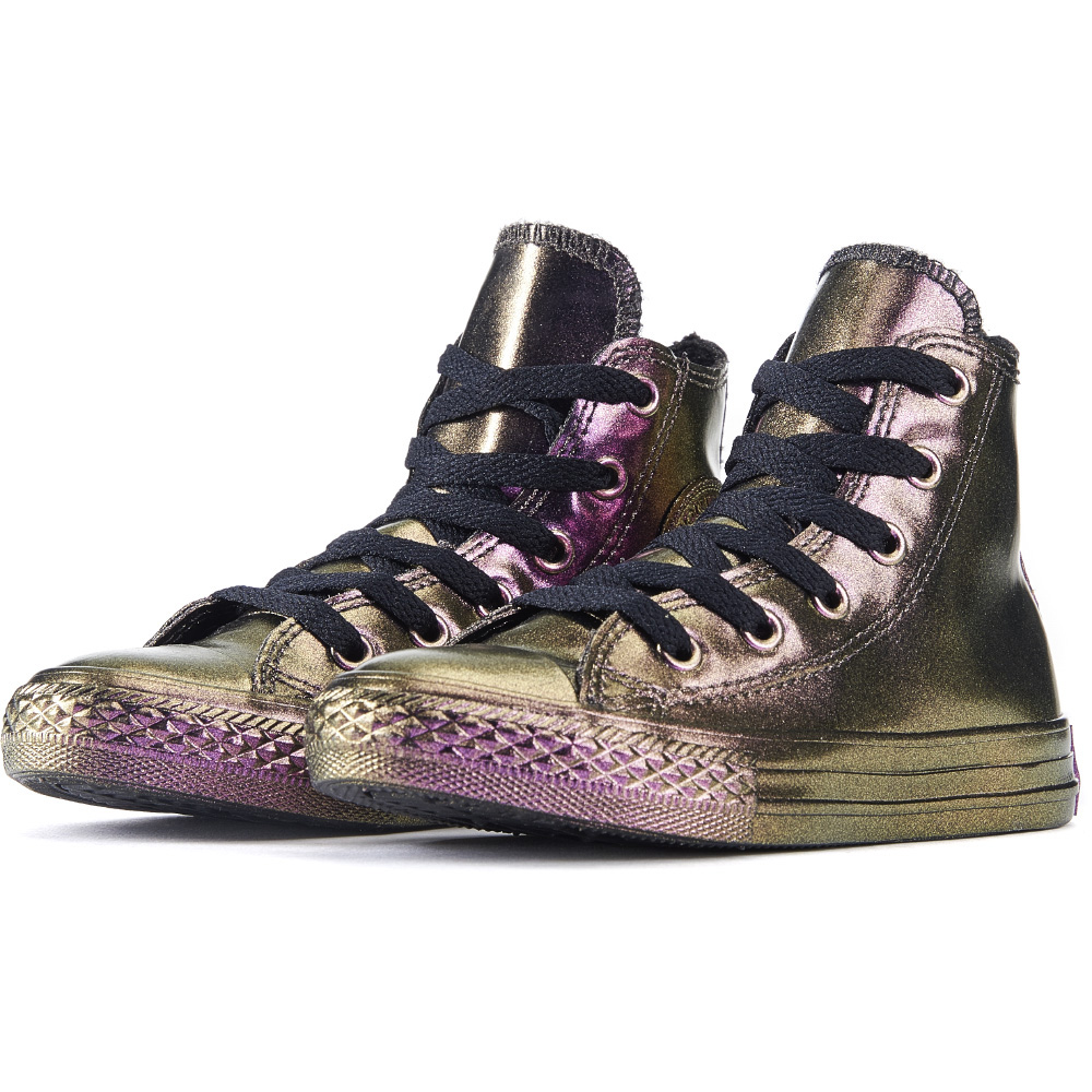 purple and gold converse