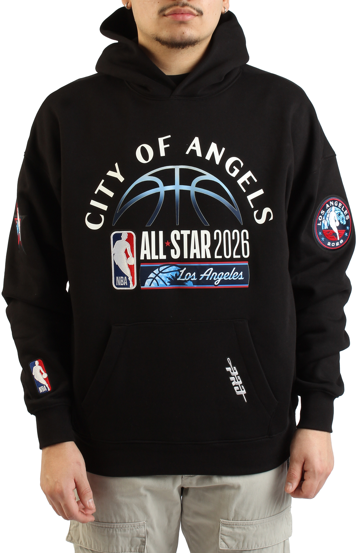 NBA ロゴ デトロイトジャケット JH Design TEAM LOGO NBA MLB NFL 303CLG チームロゴ 総柄 ツイル