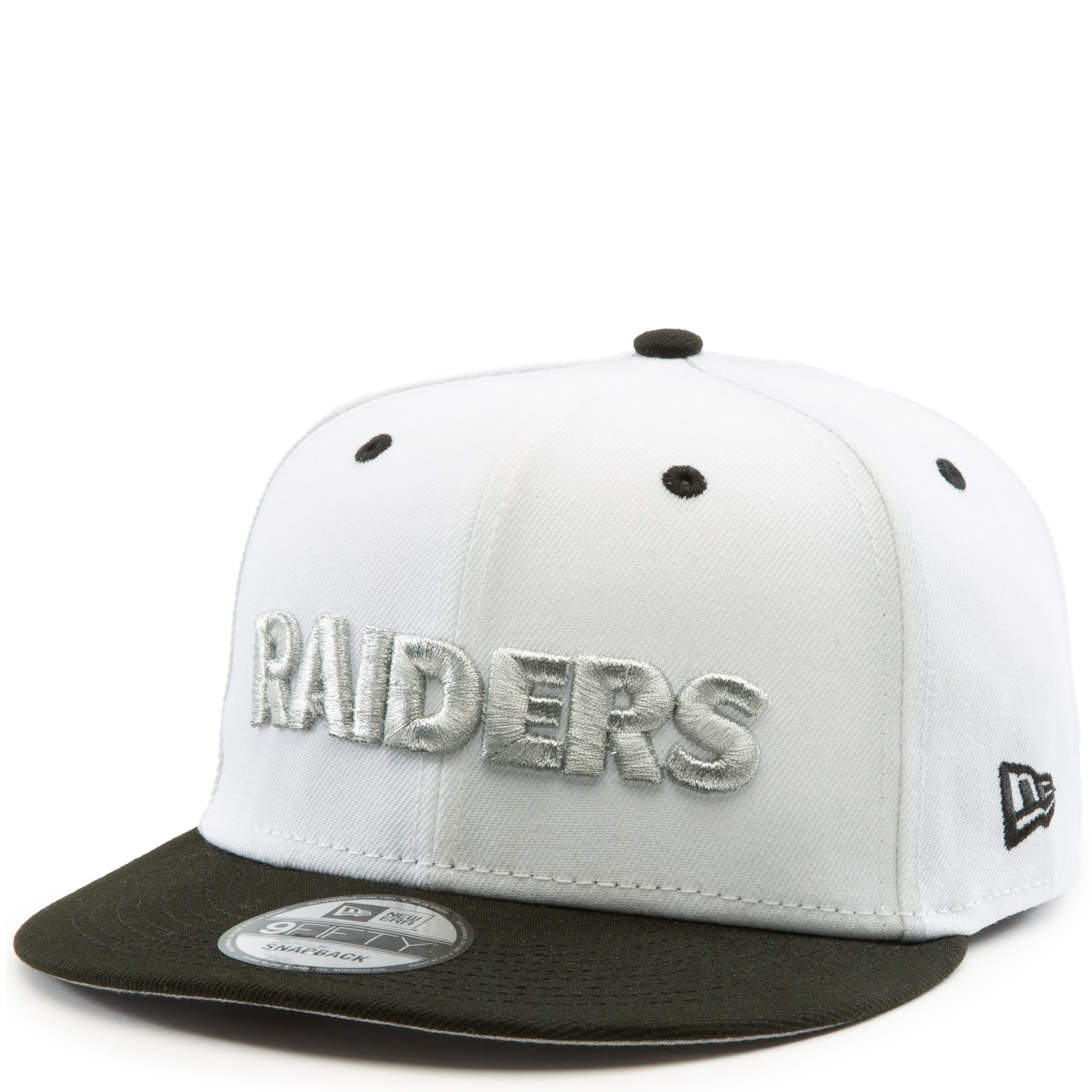 New Era Las Vegas Raiders Crest 9FIFTY Mens Snapback Hat White Black  60310307 – Shoe Palace