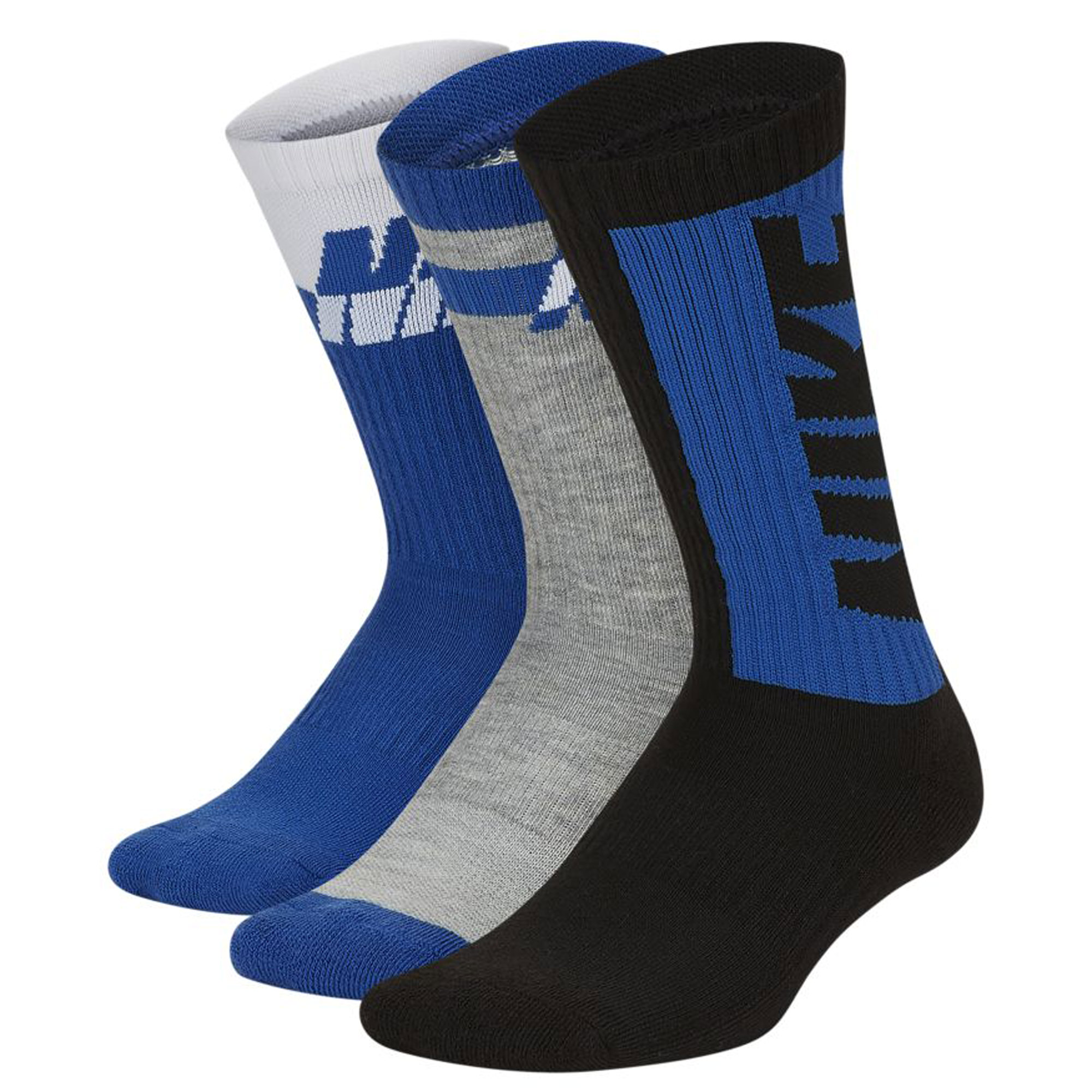 Nike Everyday Navy Blue Nike Crew Socks NIKE Kids 3-Pack Everyday
