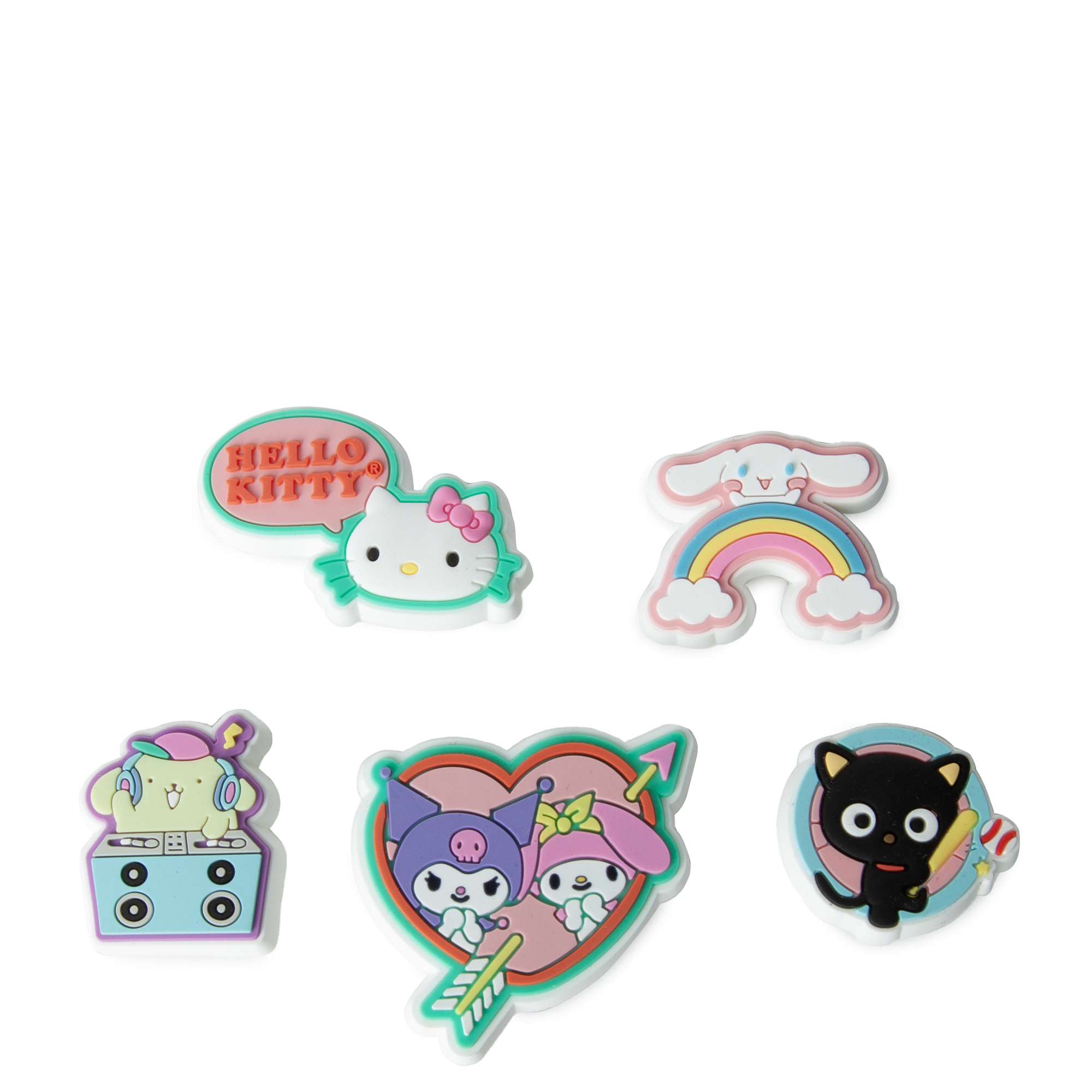 Genuine CROCS Hello Kitty Jibbitz Charms 5pcs Pack #10010556