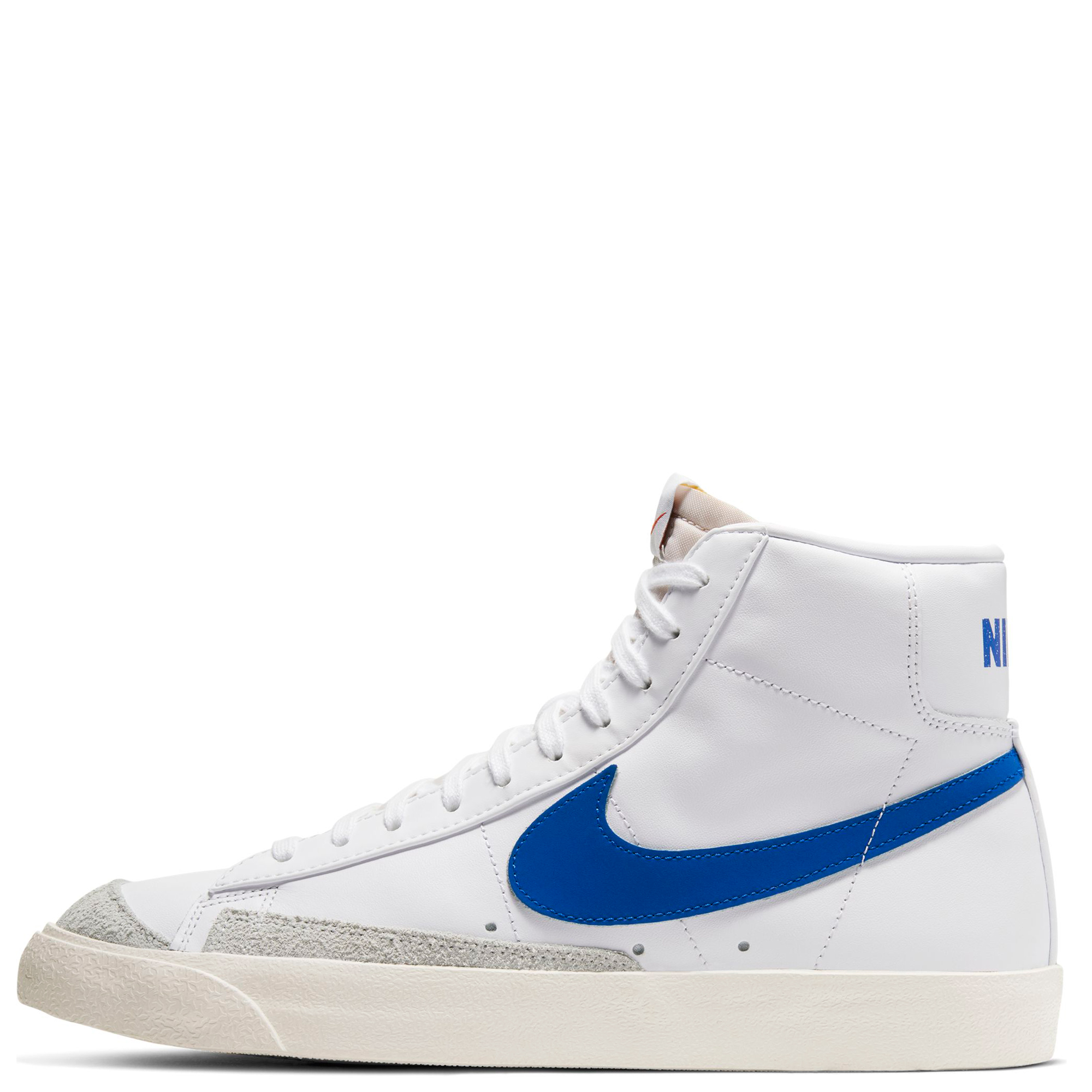 nike blazer mid white blue