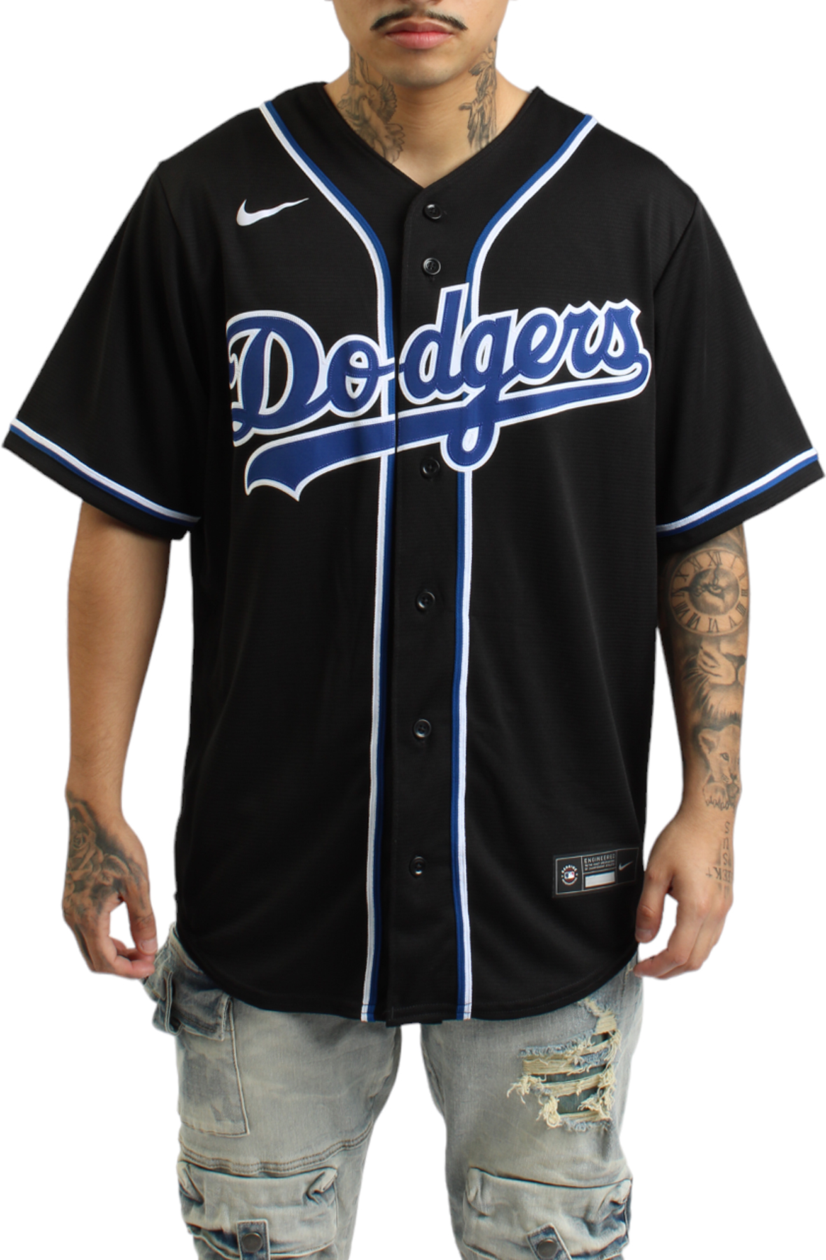 Nike Dodgers ユニフォーム ブラック M ナイキ ドジャース ピッチブラック レプリカ ユニフォーム